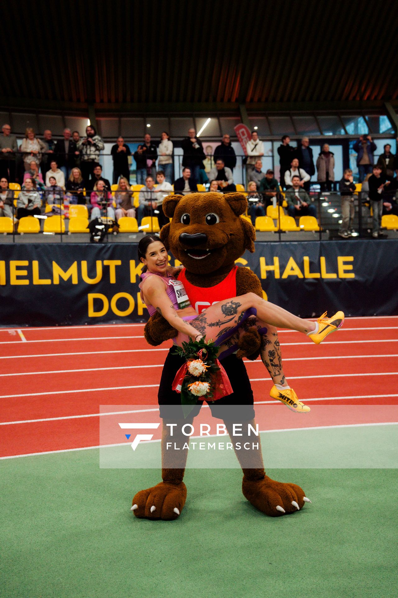 Ewa Swoboda (Polen) am 08.02.2026 beim Sparkassen Indoor Meeting in der Helmut-Körnig-Halle in Dortmund