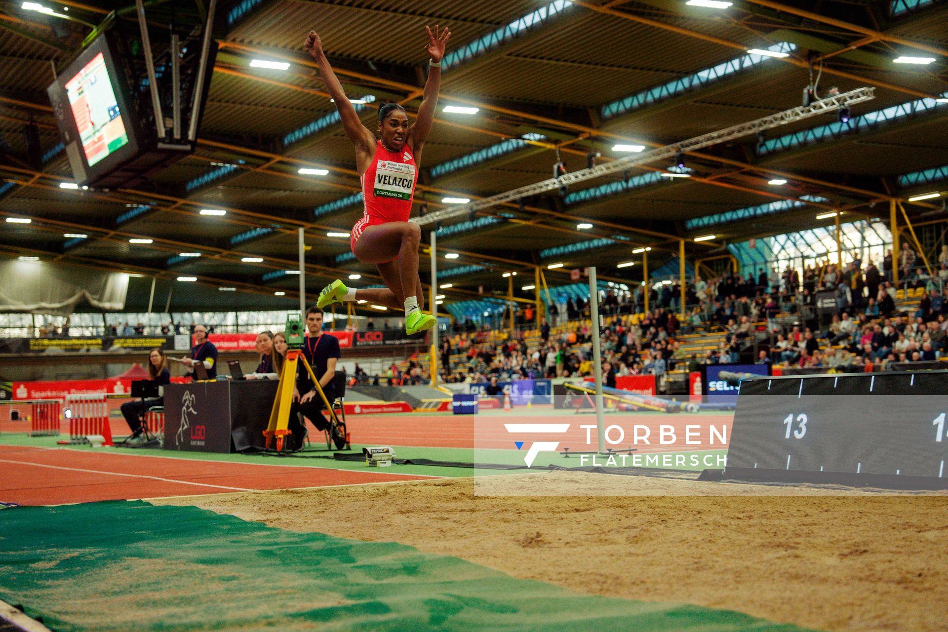 Davisleidis Velazco (Kuba) am 08.02.2026 beim Sparkassen Indoor Meeting in der Helmut-Körnig-Halle in Dortmund