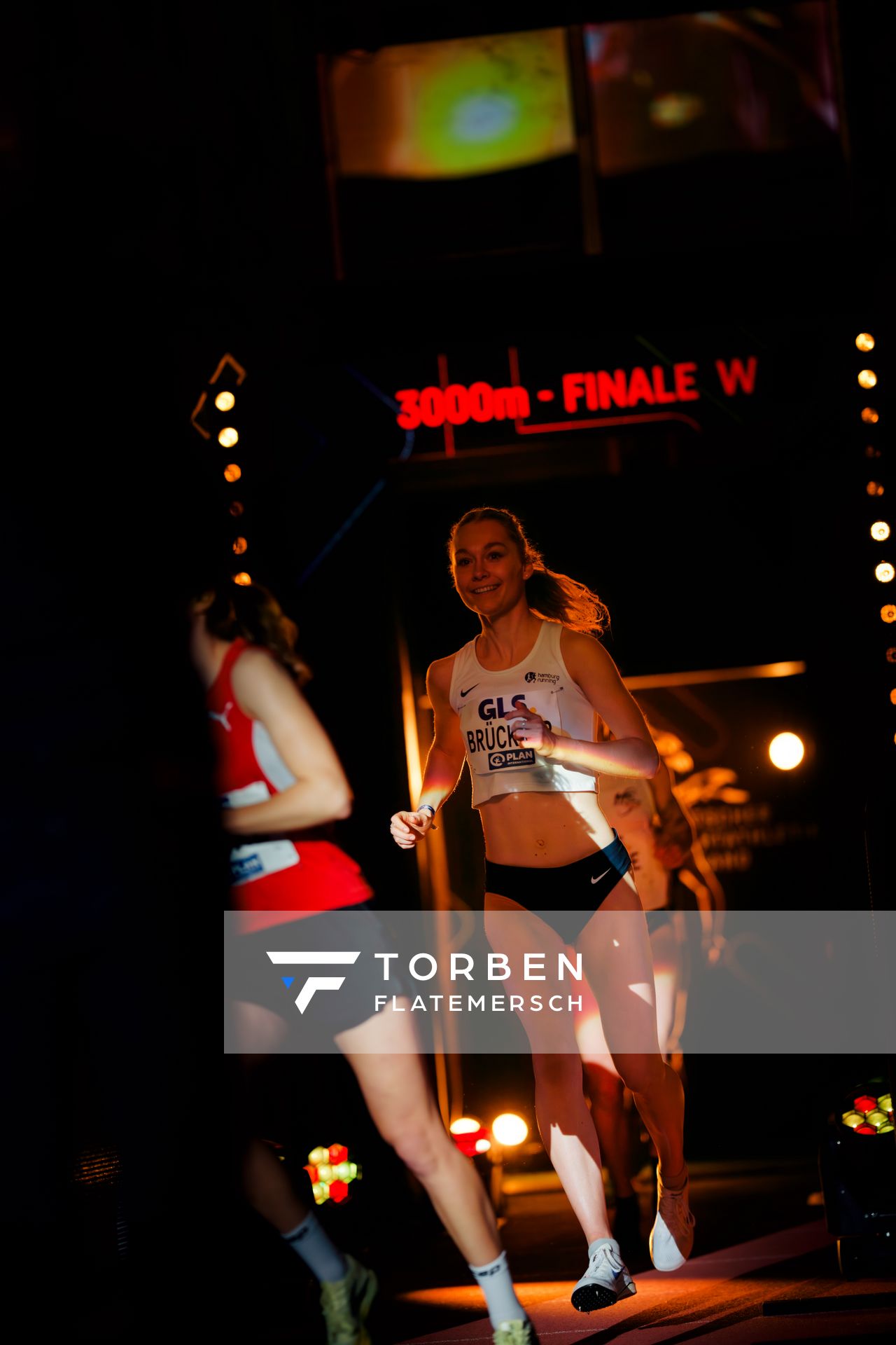 Lea Brückner (Hamburg Running) am 27.02.2026 bei den Deutschen Hallen Meisterschaften in der Helmut-Körnig-Halle in Dortmund