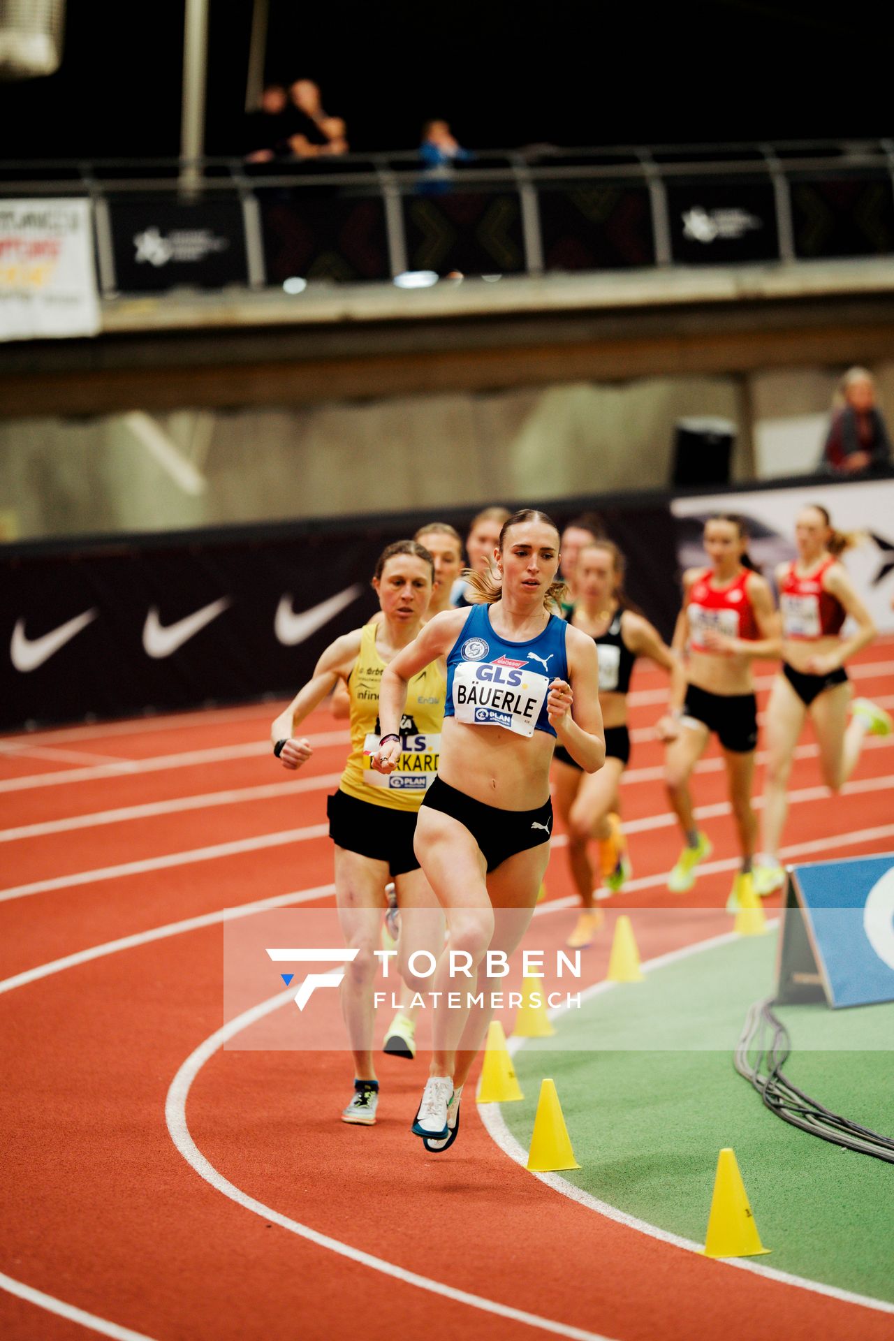 Katja Bäuerle (VfL Sindelfingen) am 27.02.2026 bei den Deutschen Hallen Meisterschaften in der Helmut-Körnig-Halle in Dortmund