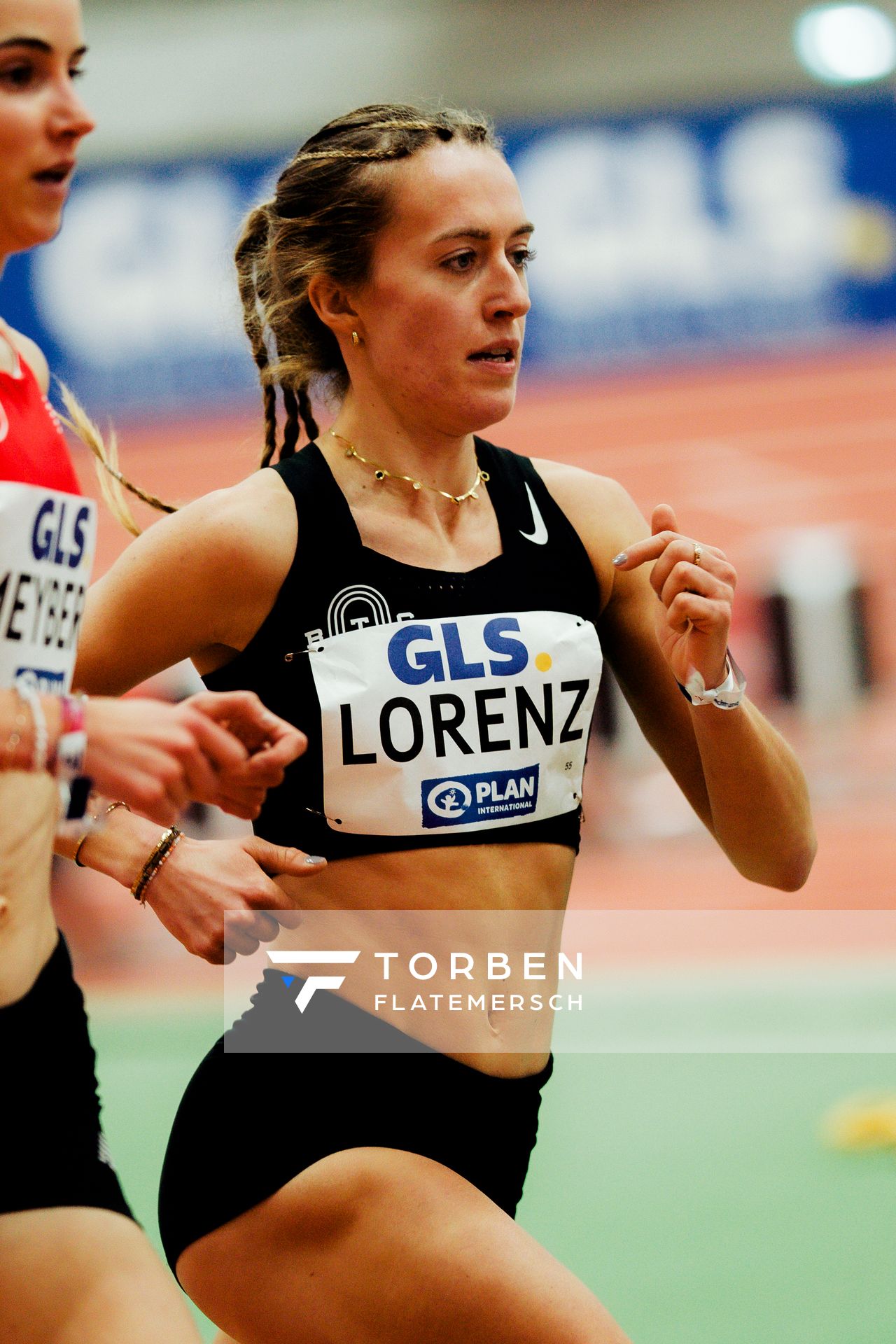 Leandra Lorenz (Berlin Track Club) am 27.02.2026 bei den Deutschen Hallen Meisterschaften in der Helmut-Körnig-Halle in Dortmund