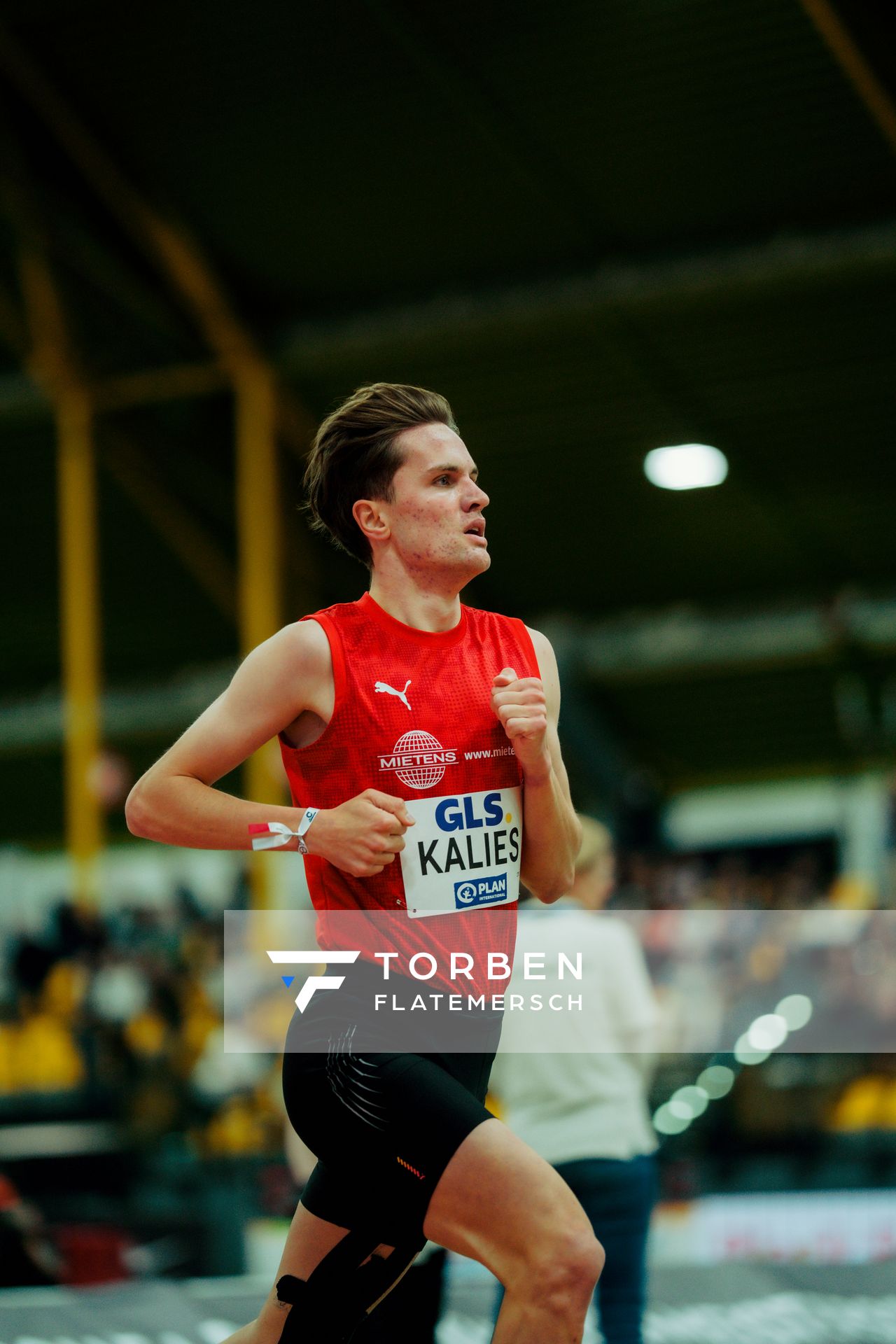 Tim Kalies (LG Braunschweig) am 27.02.2026 bei den Deutschen Hallen Meisterschaften in der Helmut-Körnig-Halle in Dortmund