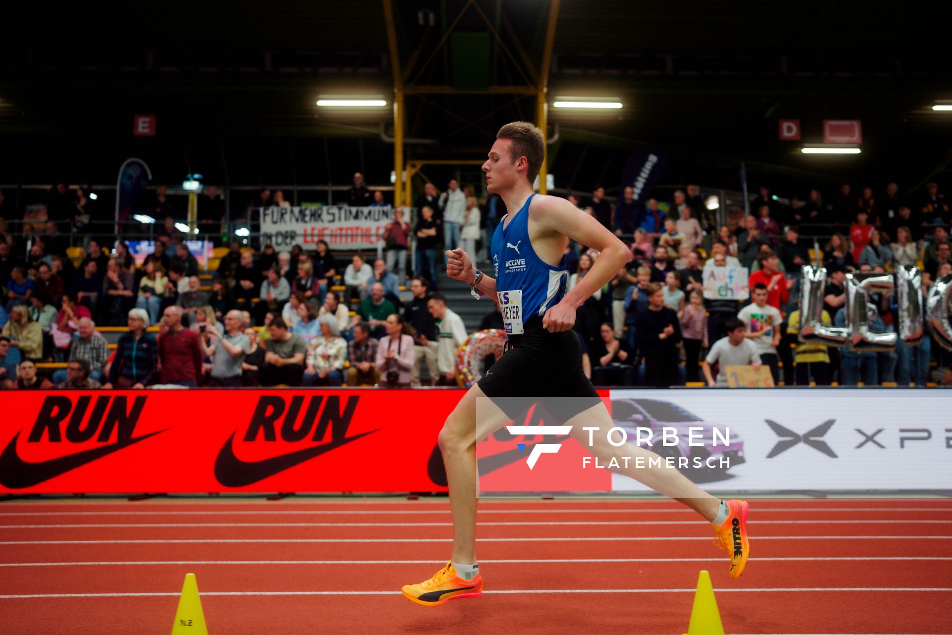 Jonas Kulgemeyer (OTB Osnabrück) am 27.02.2026 bei den Deutschen Hallen Meisterschaften in der Helmut-Körnig-Halle in Dortmund