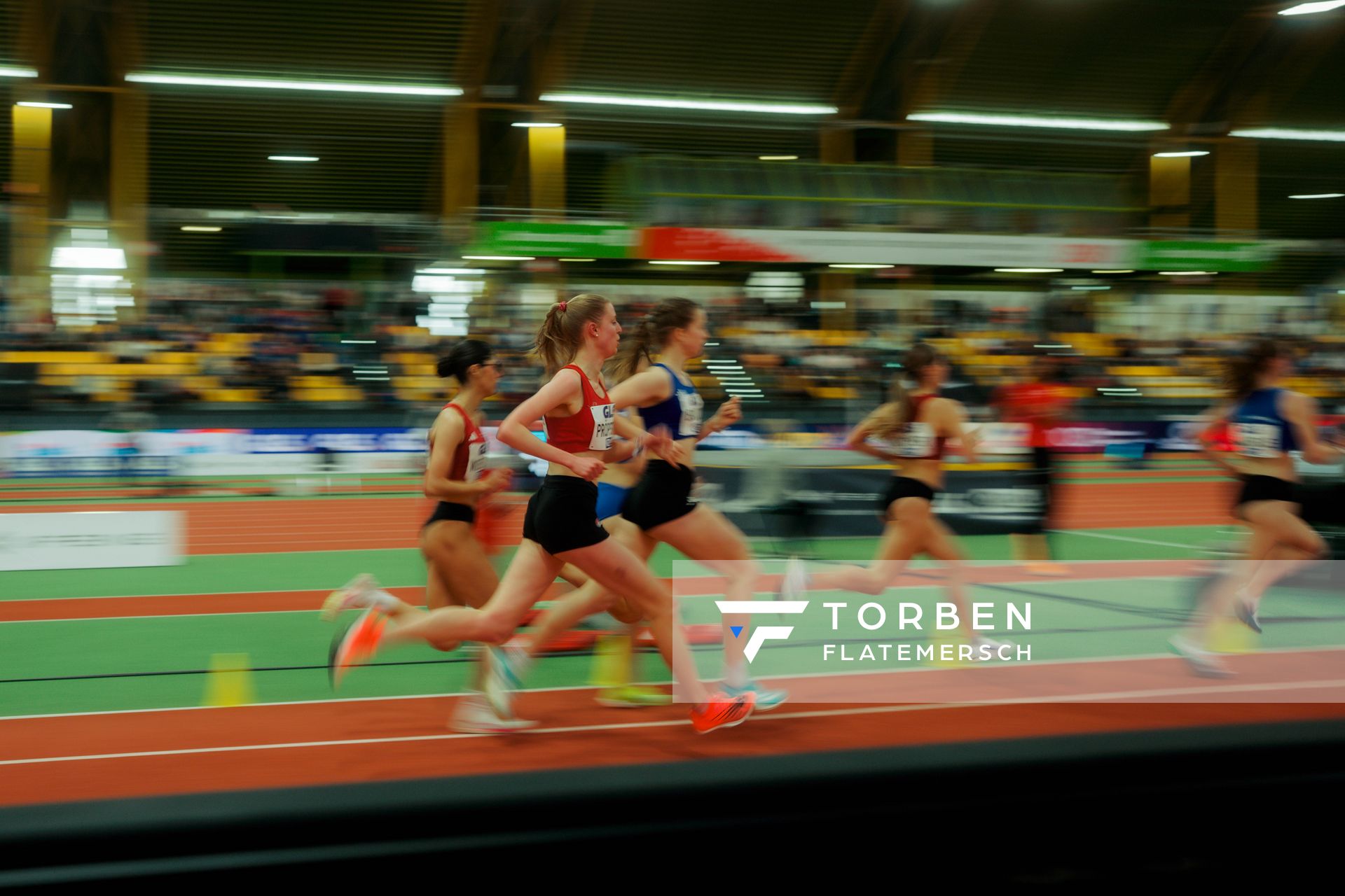 Marie Pröpsting (VfL Eintracht Hannover) am 28.02.2026 bei den Deutschen Hallen Meisterschaften in der Helmut-Körnig-Halle in Dortmund