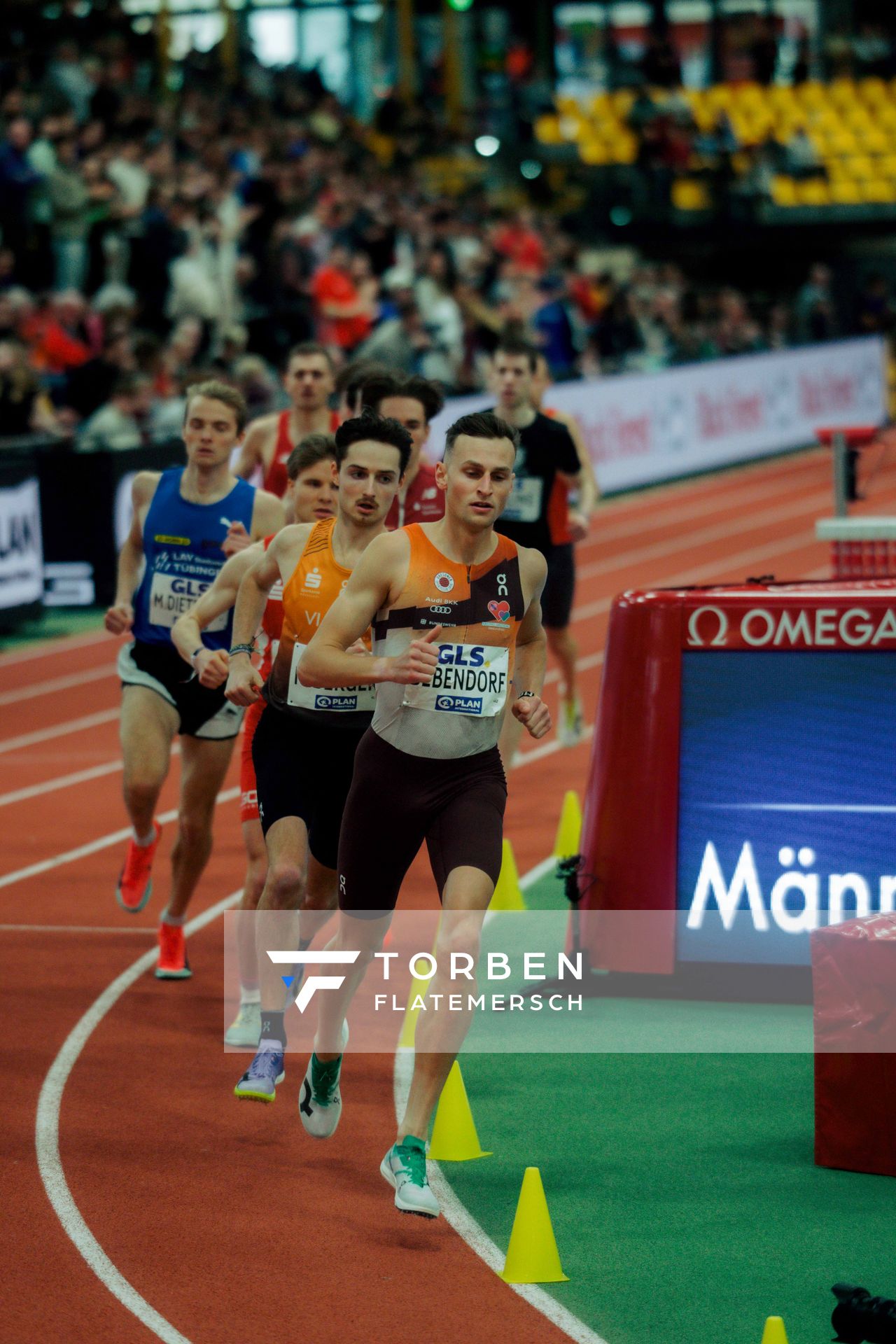 Karl Bebendorf (Dresdner SC 1898) am 28.02.2026 bei den Deutschen Hallen Meisterschaften in der Helmut-Körnig-Halle in Dortmund