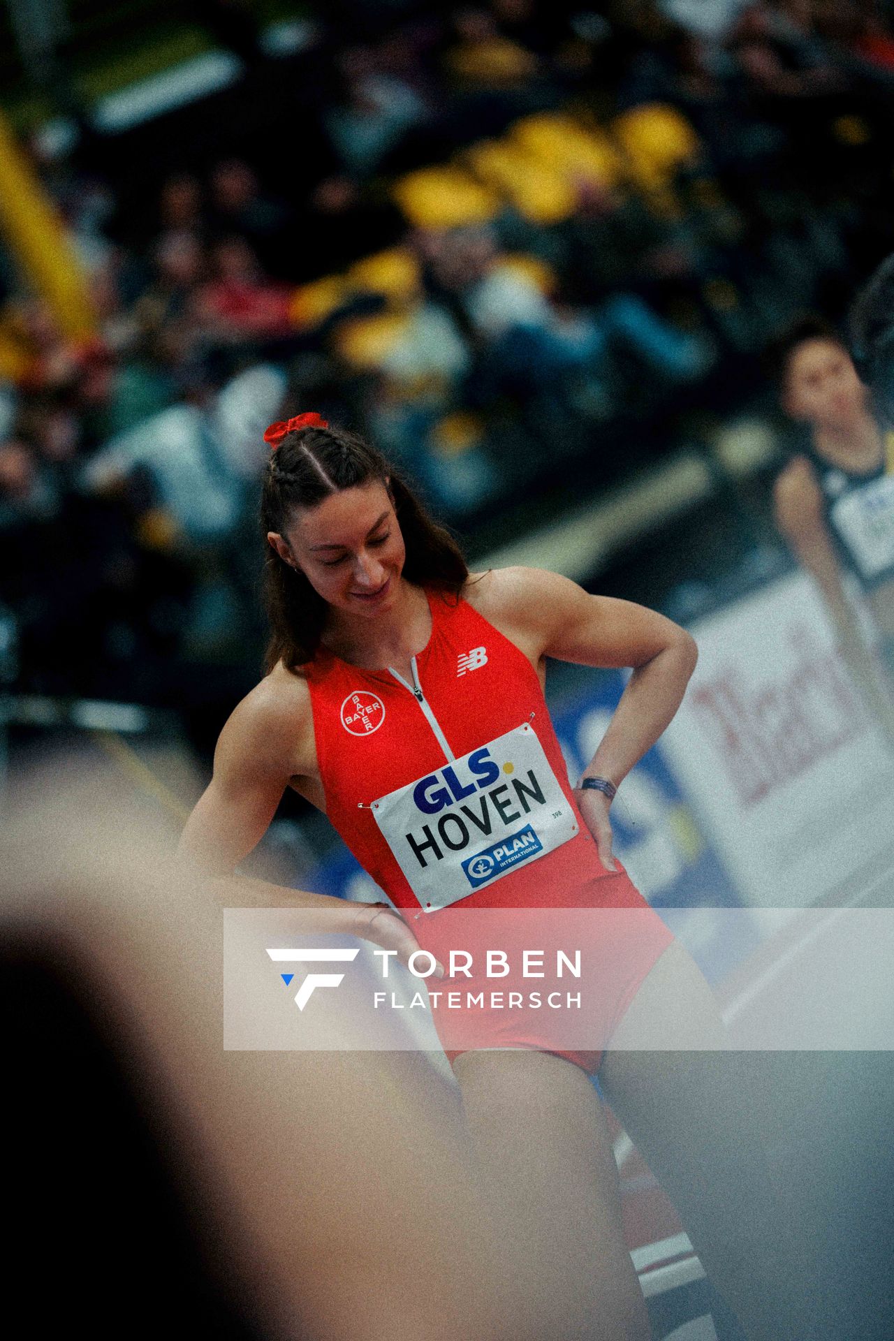 Annkathrin Hoven (TSV Bayer 04 Leverkusen) am 28.02.2026 bei den Deutschen Hallen Meisterschaften in der Helmut-Körnig-Halle in Dortmund