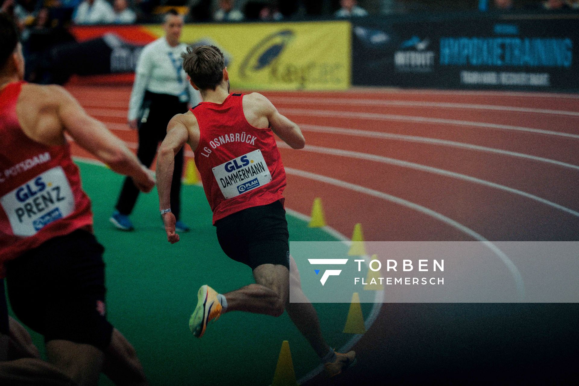 Fabian Dammermann (LG Osnabrück) am 28.02.2026 bei den Deutschen Hallen Meisterschaften in der Helmut-Körnig-Halle in Dortmund