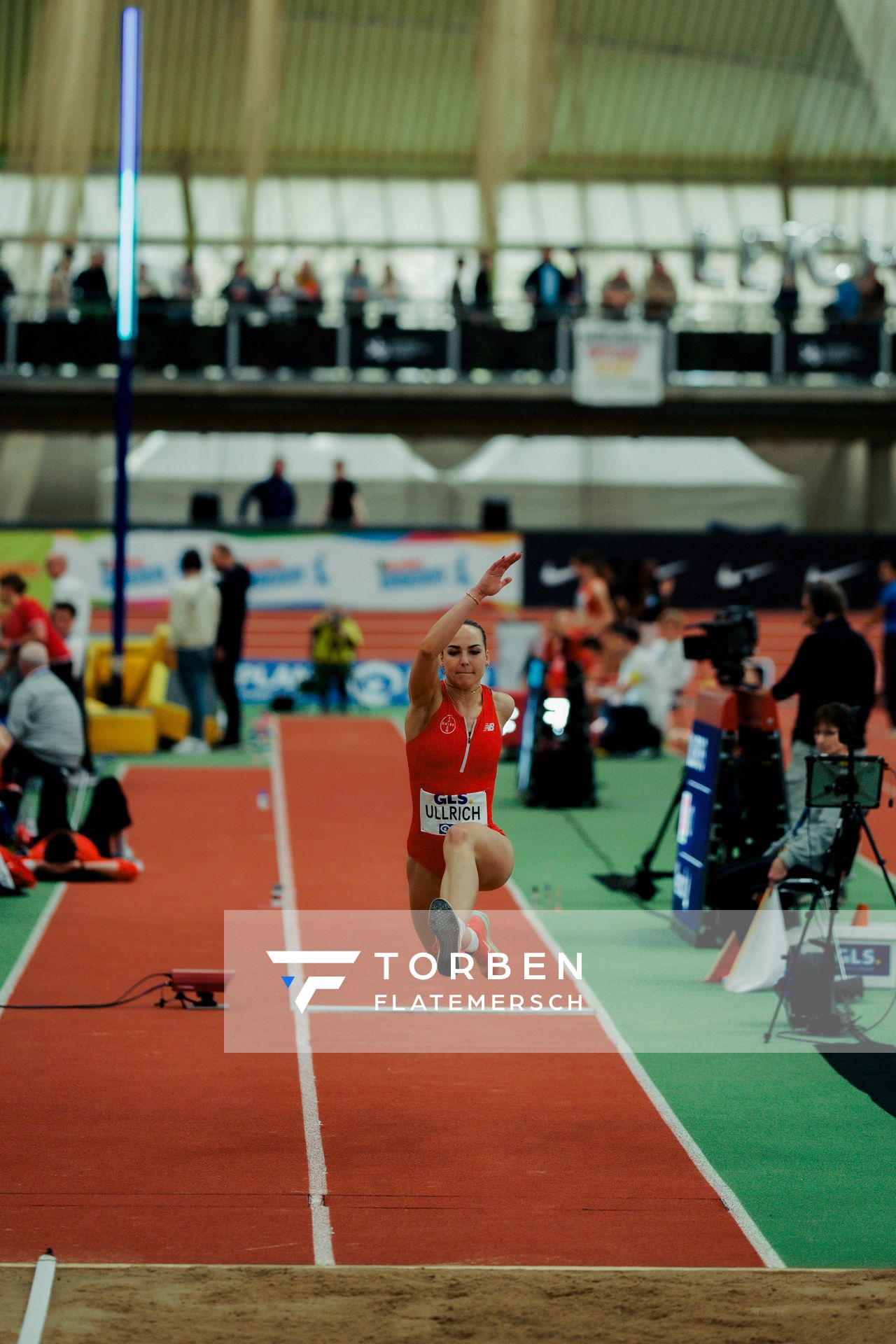 Sophie Ullrich (TSV Bayer 04 Leverkusen) am 28.02.2026 bei den Deutschen Hallen Meisterschaften in der Helmut-Körnig-Halle in Dortmund