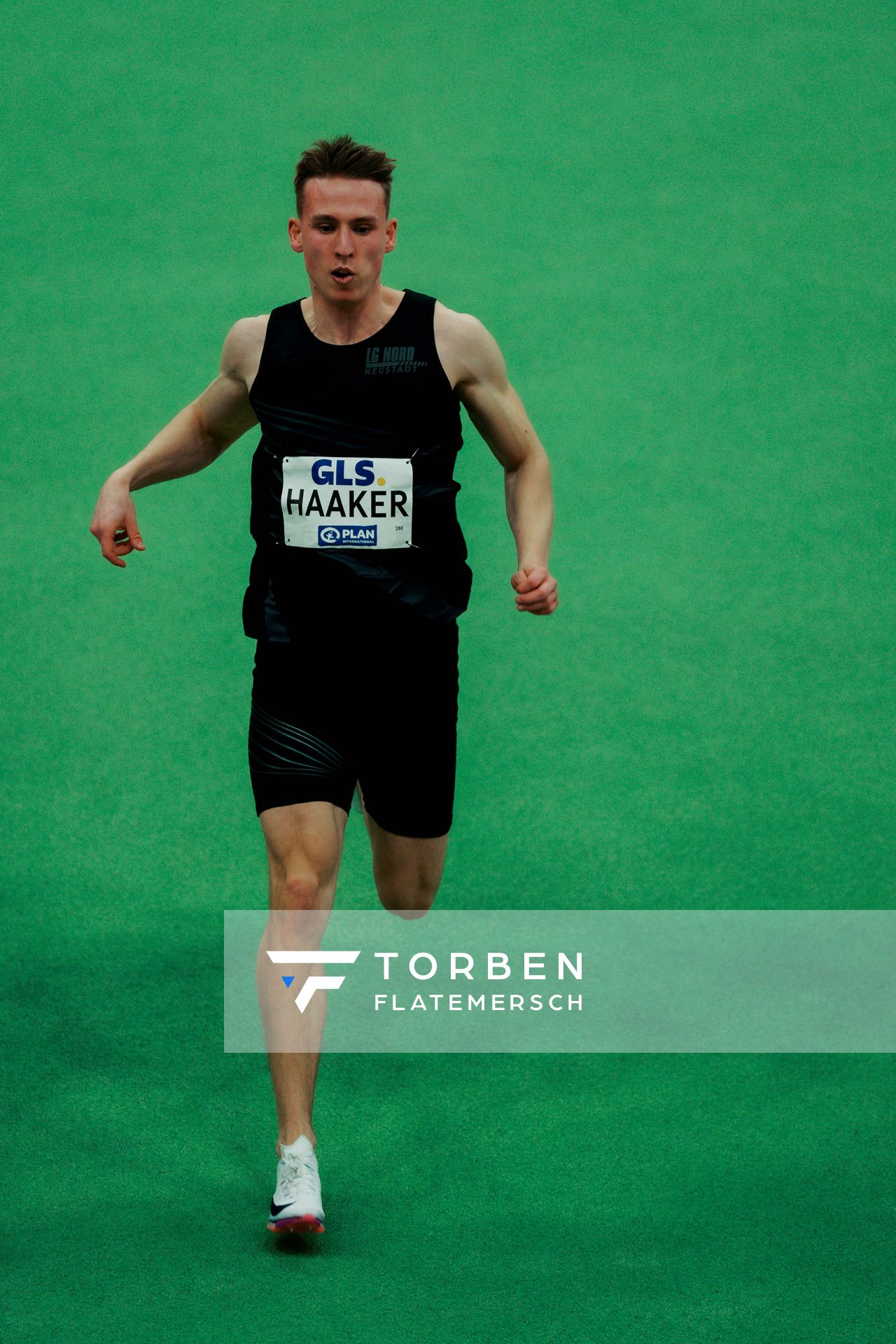 Niklas Haaker (LG Neustadt Nord) am 28.02.2026 bei den Deutschen Hallen Meisterschaften in der Helmut-Körnig-Halle in Dortmund