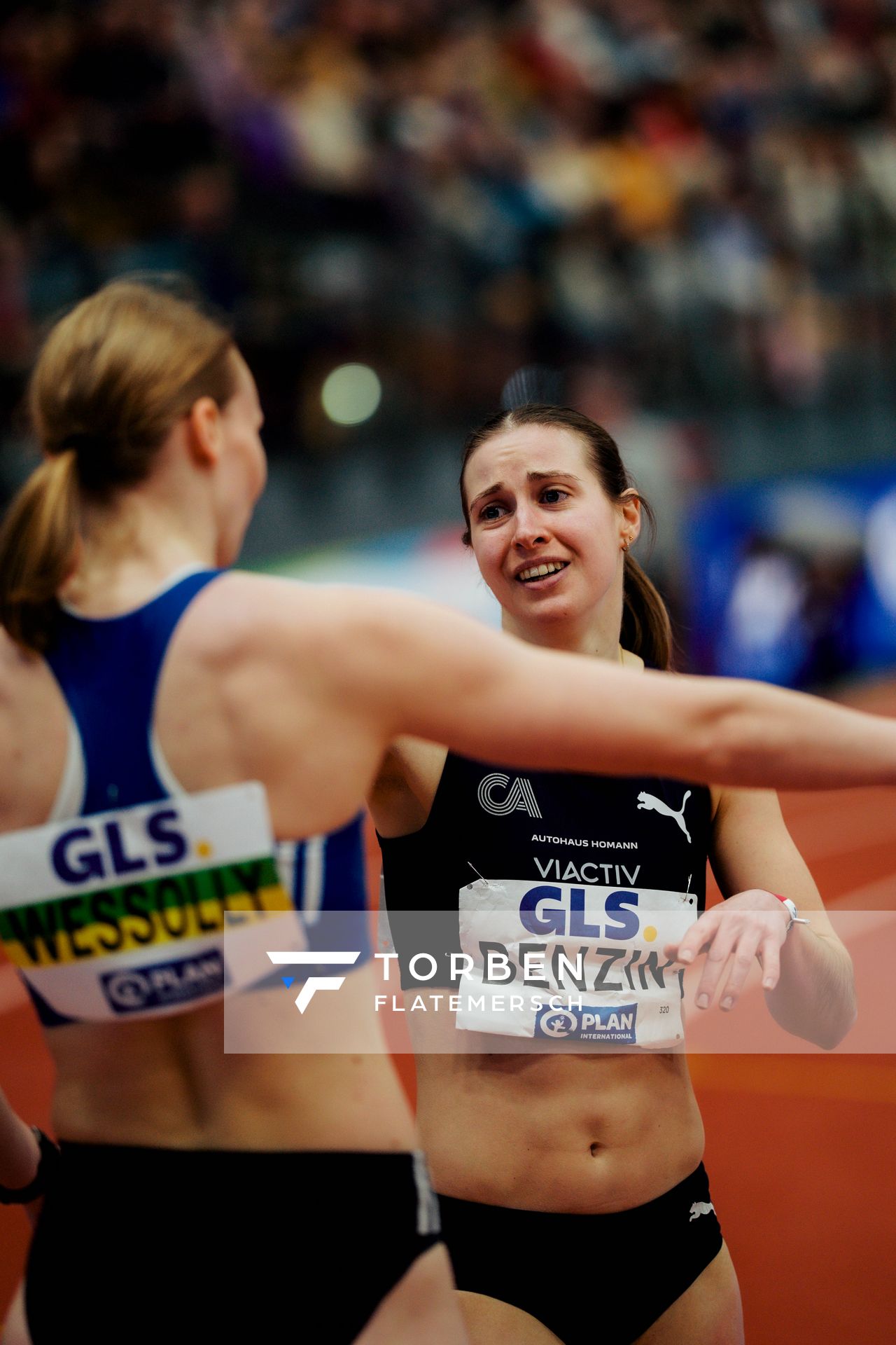 Lea Sophie Benzin (Cologne Athletics) am 01.03.2026 bei den Deutschen Hallen Meisterschaften in der Helmut-Körnig-Halle in Dortmund