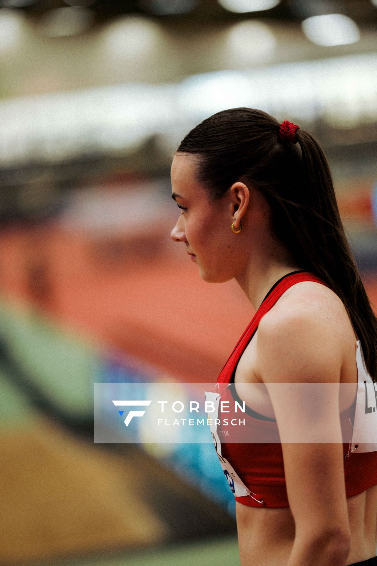 Luna Fischer (VfL Eintracht Hannover) am 01.03.2026 bei den Deutschen Hallen Meisterschaften in der Helmut-Körnig-Halle in Dortmund