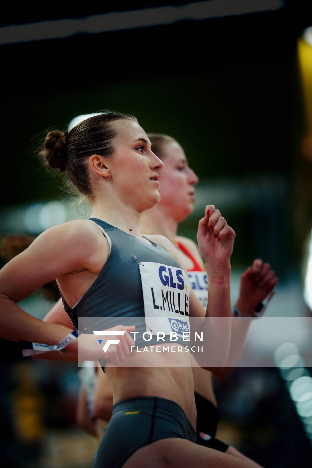 Lera Miller (VfL Löningen) am 01.03.2026 bei den Deutschen Hallen Meisterschaften in der Helmut-Körnig-Halle in Dortmund