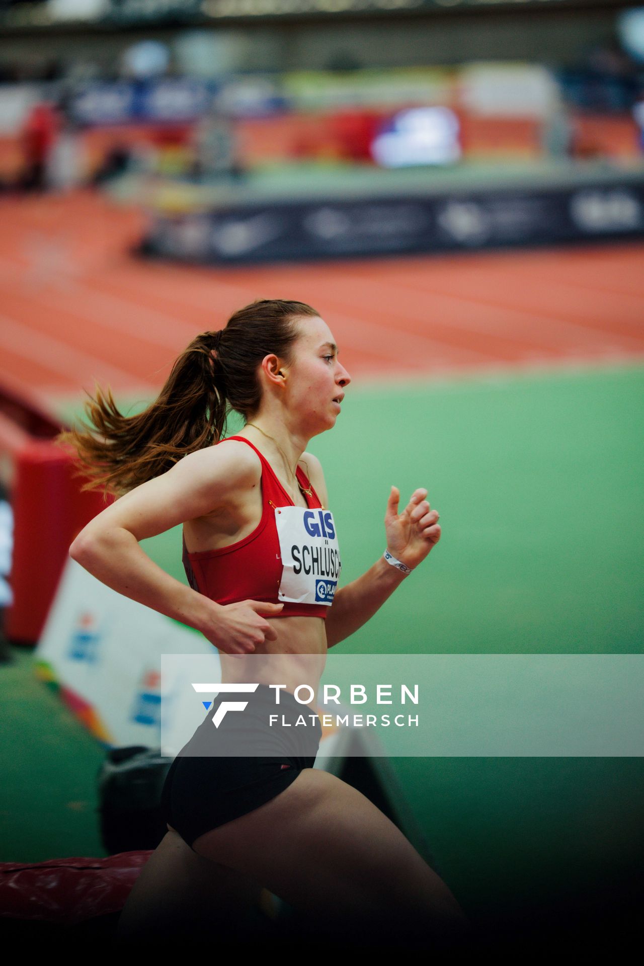 Jana Schlüsche (VfL Eintracht Hannover) am 01.03.2026 bei den Deutschen Hallen Meisterschaften in der Helmut-Körnig-Halle in Dortmund