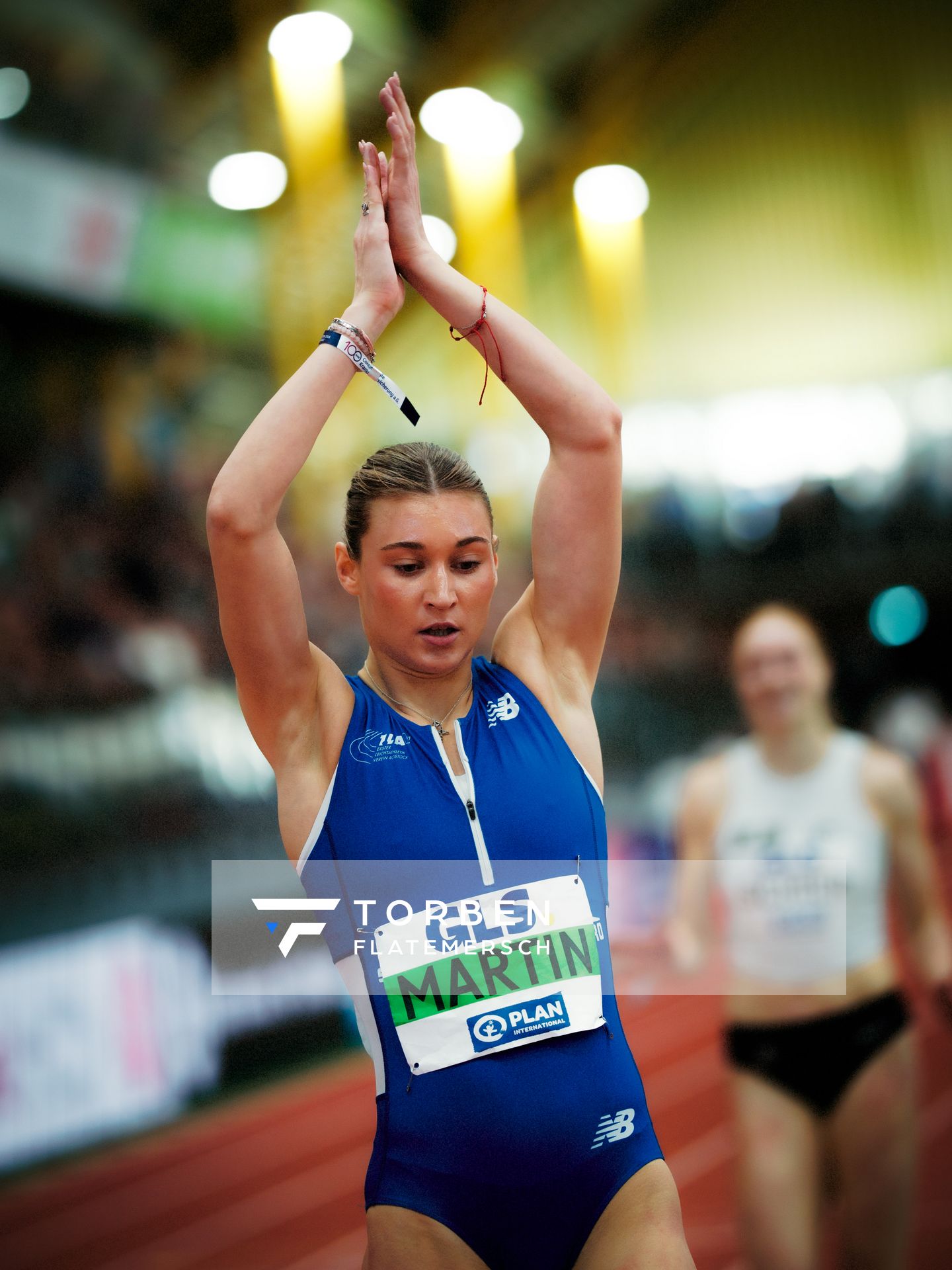 Johanna Martin (1. LAV Rostock) am 01.03.2026 bei den Deutschen Hallen Meisterschaften in der Helmut-Körnig-Halle in Dortmund
