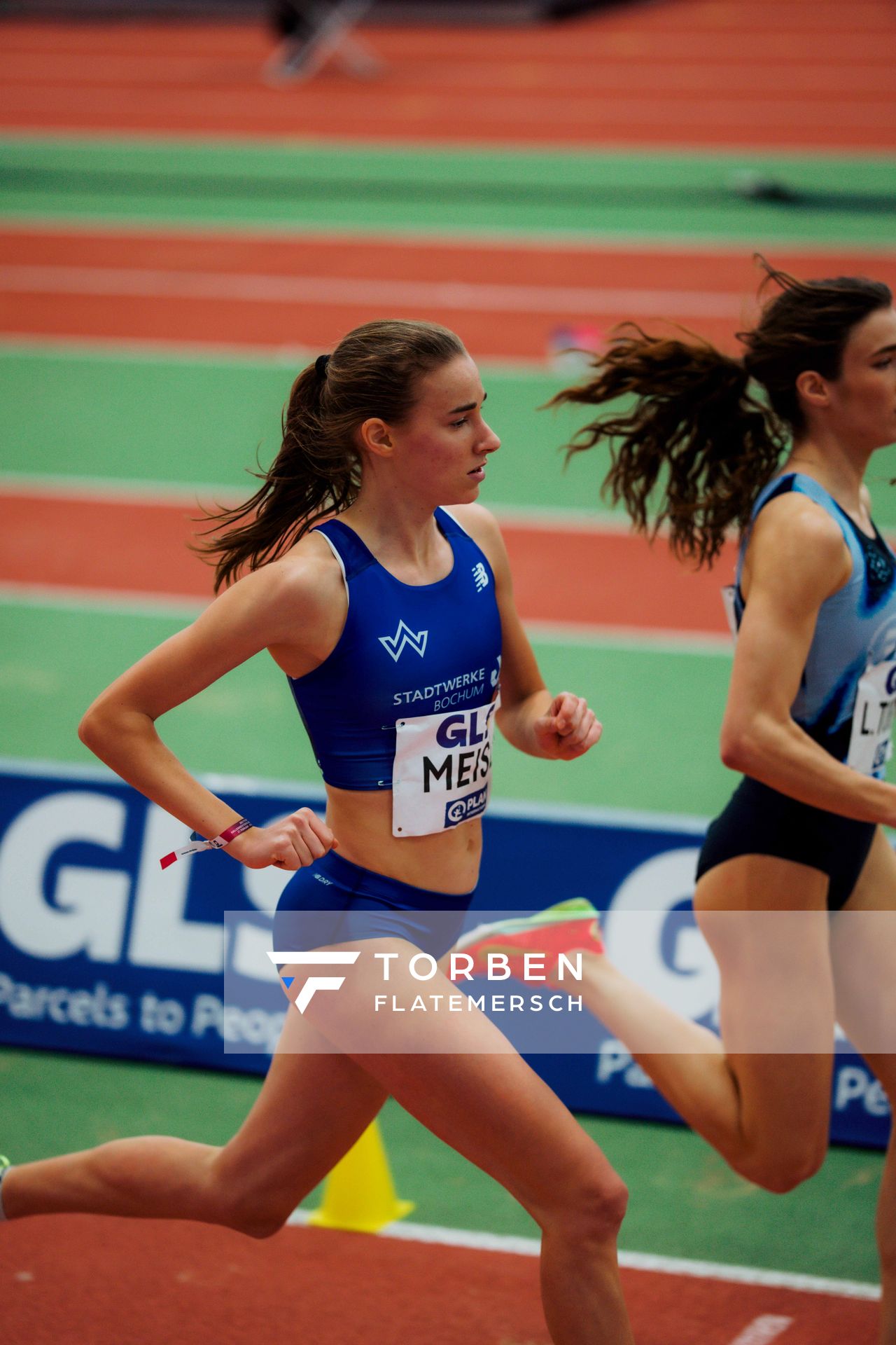 am 01.03.2026 bei den Deutschen Hallen Meisterschaften in der Helmut-Körnig-Halle in Dortmund