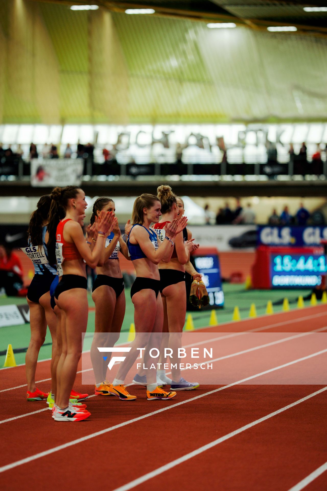 Tanja Spill (TSV Bayer Dormagen) am 01.03.2026 bei den Deutschen Hallen Meisterschaften in der Helmut-Körnig-Halle in Dortmund