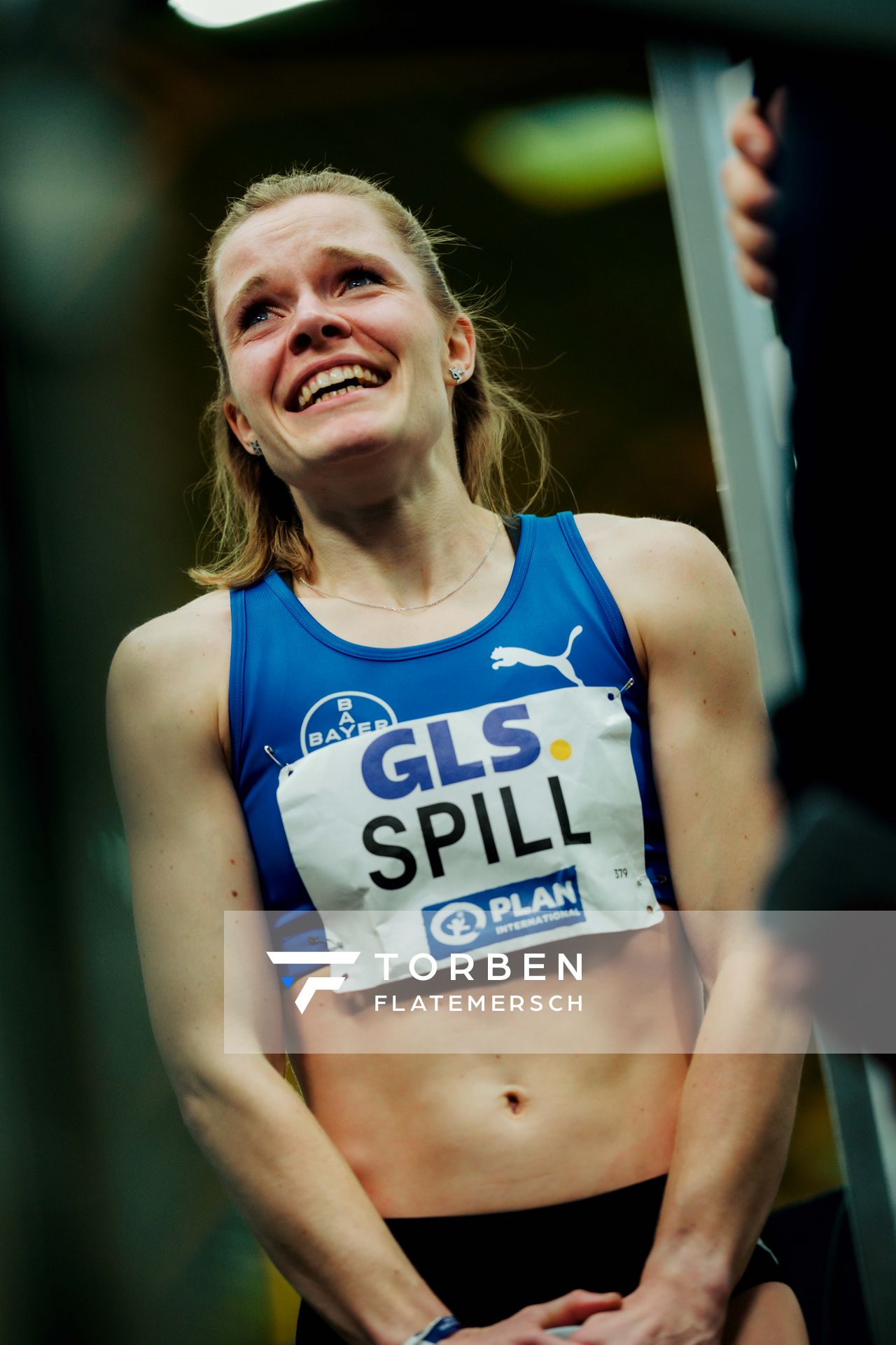Tanja Spill (TSV Bayer Dormagen) am 01.03.2026 bei den Deutschen Hallen Meisterschaften in der Helmut-Körnig-Halle in Dortmund