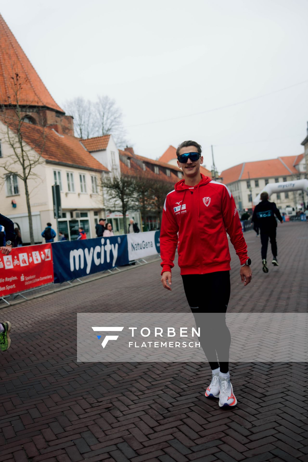 Artur Beimler (LC Cottbus) am 08.03.2026 bei den Deutschen Meisterschaften 10 km Straße in Uelzen