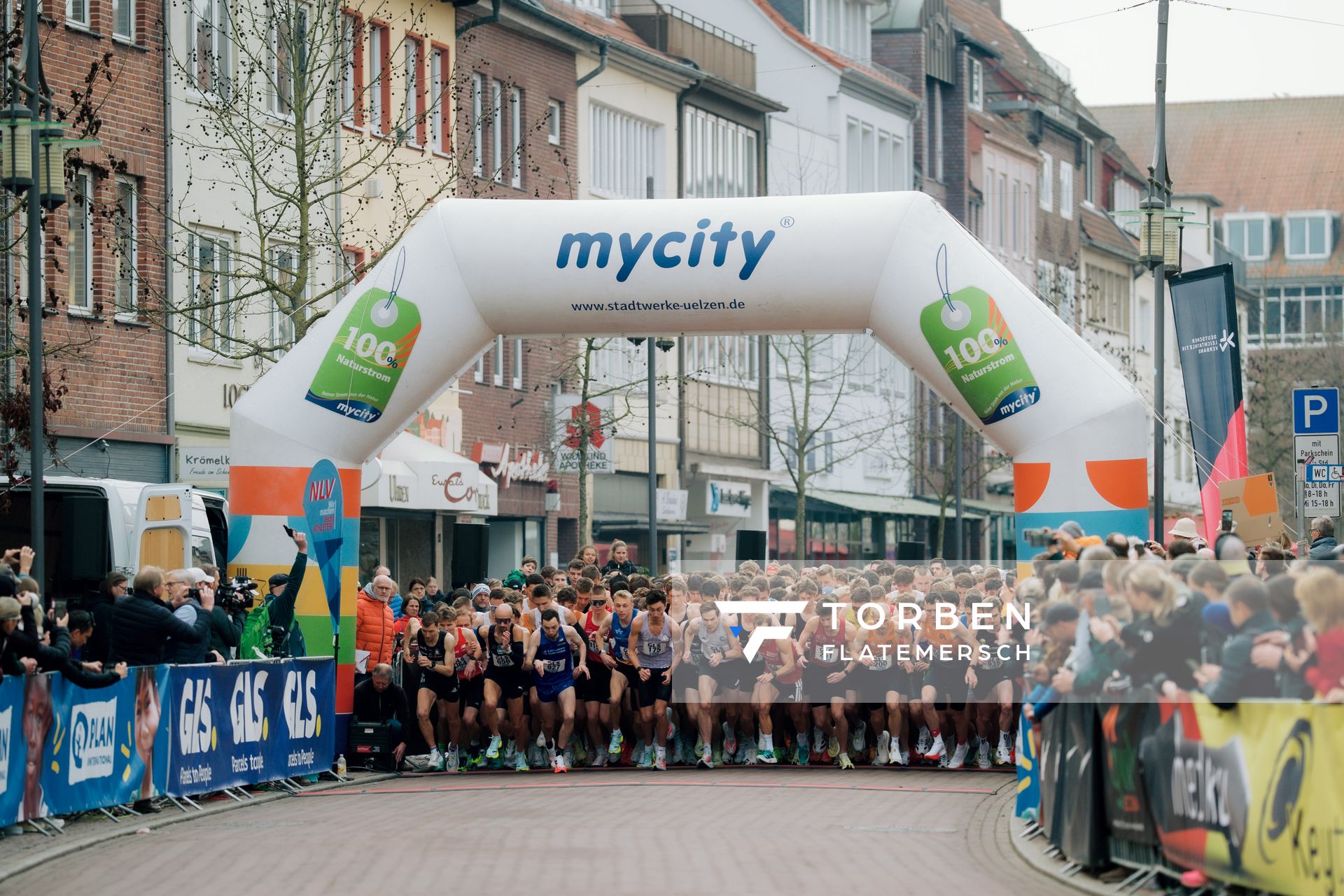 Start der Männer am 08.03.2026 bei den Deutschen Meisterschaften 10 km Straße in Uelzen