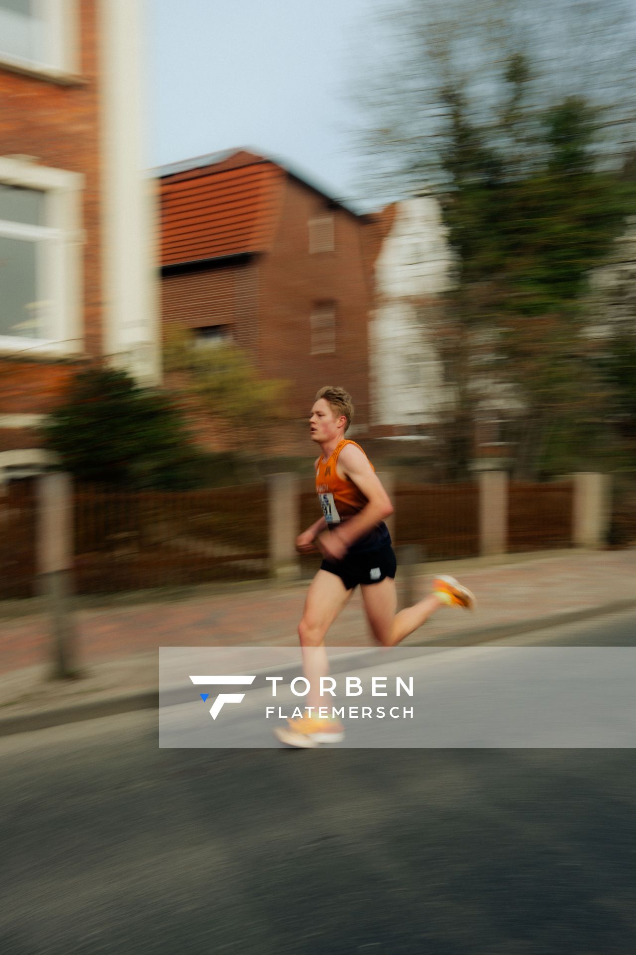 Brian Weisheit (Franconia Athletics) am 08.03.2026 bei den Deutschen Meisterschaften 10 km Straße in Uelzen