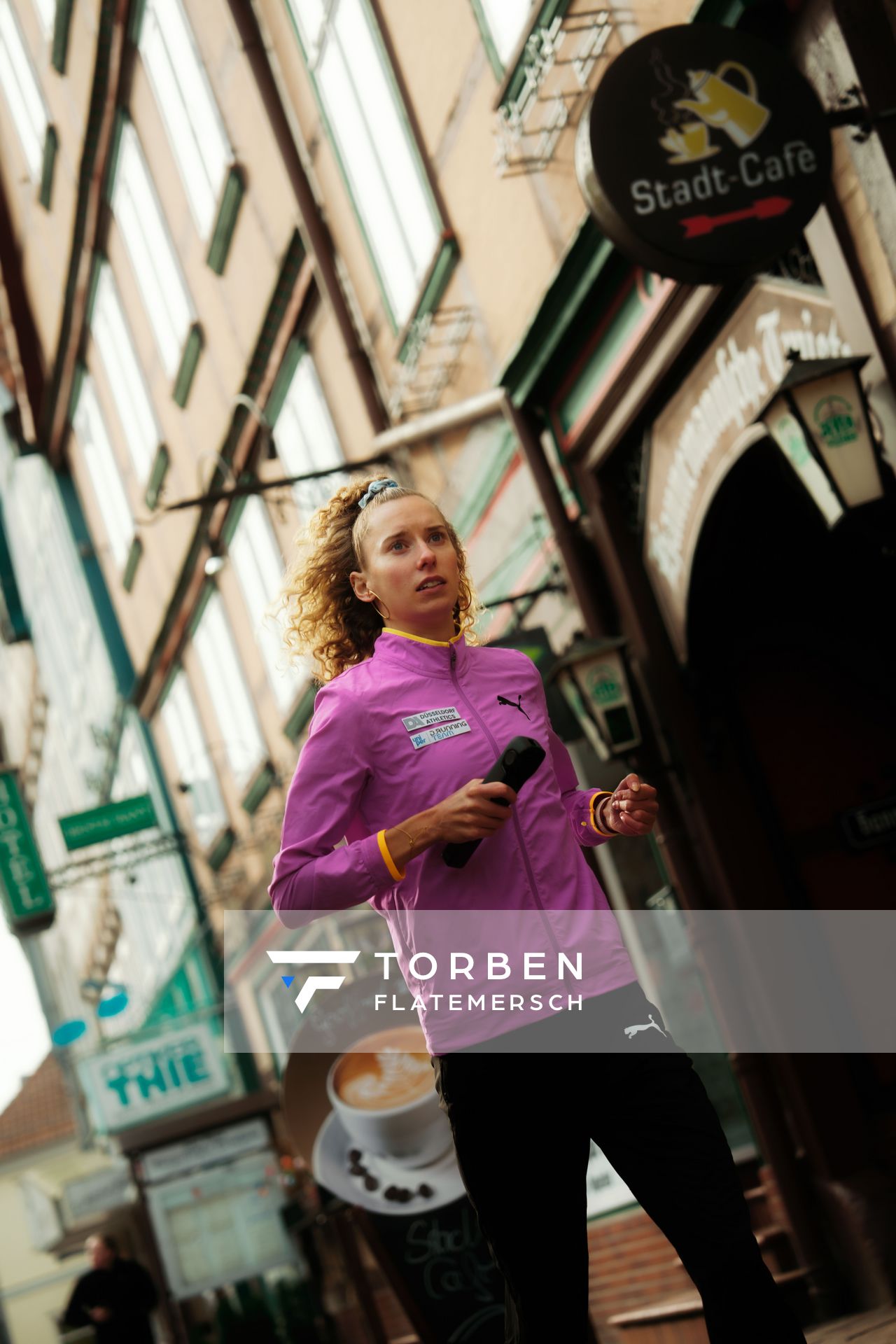 Esther Pfeiffer (Düsseldorf Athletics) am 08.03.2026 bei den Deutschen Meisterschaften 10 km Straße in Uelzen