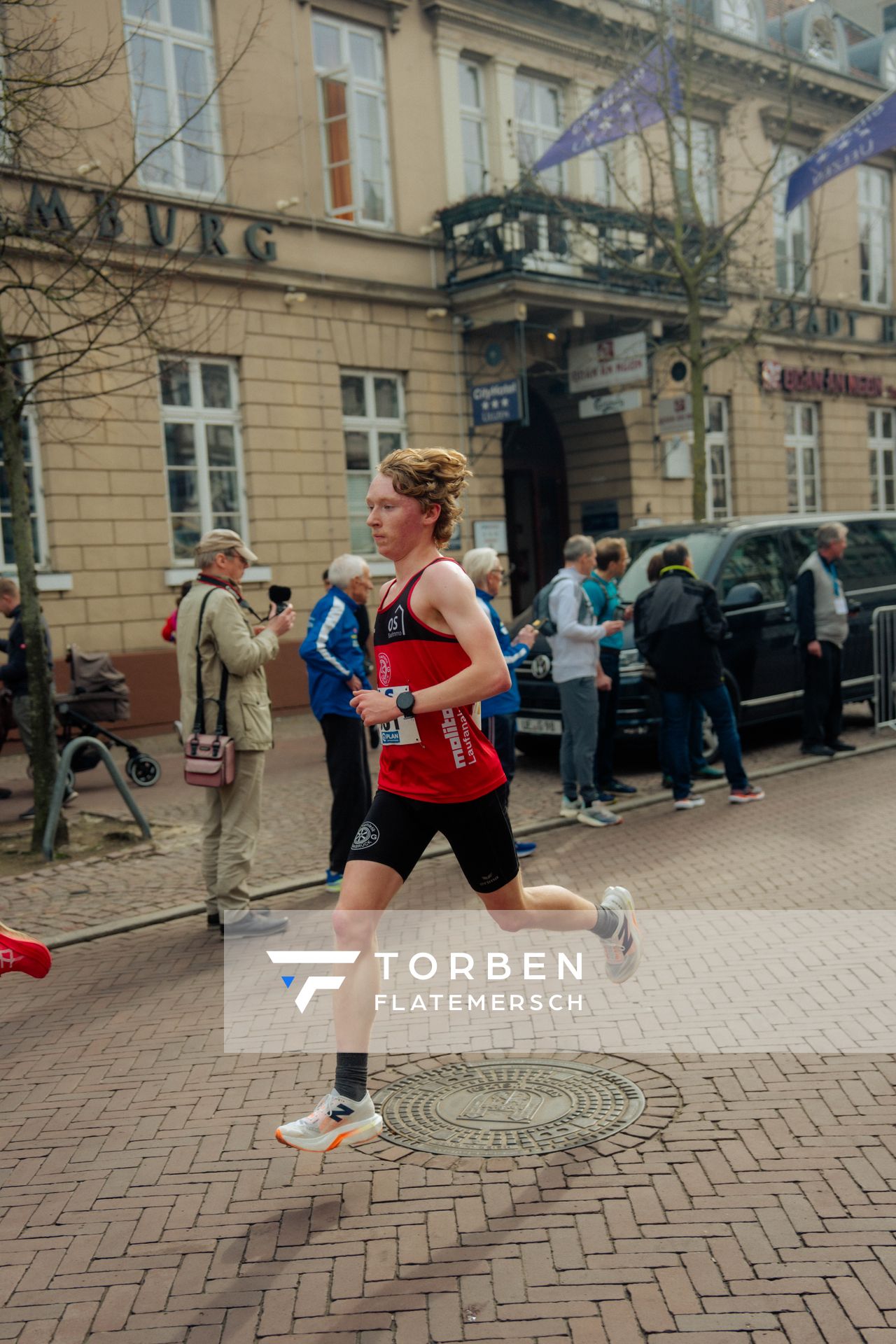 Matthias Apel (LG Osnabrück) am 08.03.2026 bei den Deutschen Meisterschaften 10 km Straße in Uelzen