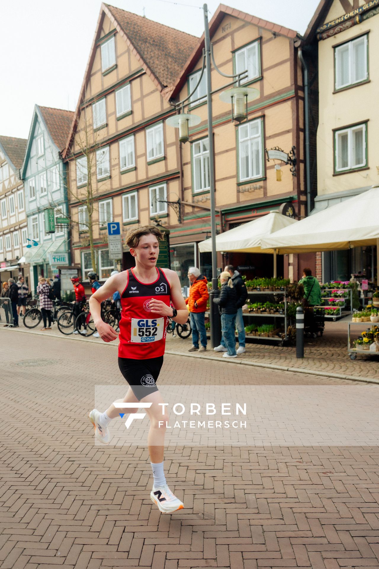 Jakob Langen (LG Osnabrück) am 08.03.2026 bei den Deutschen Meisterschaften 10 km Straße in Uelzen