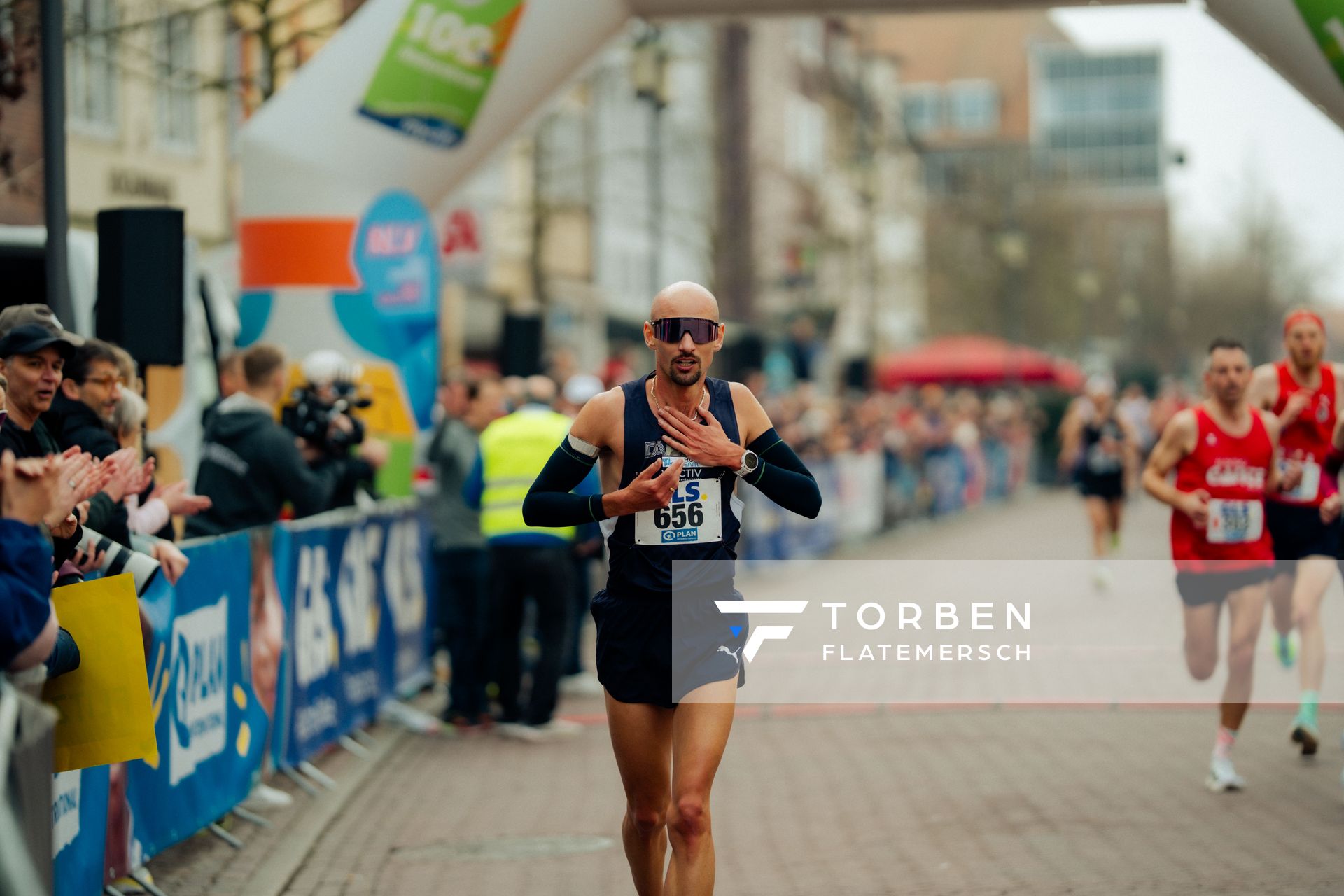 Hendrik Pfeiffer (Düsseldorf Athletics) am 08.03.2026 bei den Deutschen Meisterschaften 10 km Straße in Uelzen