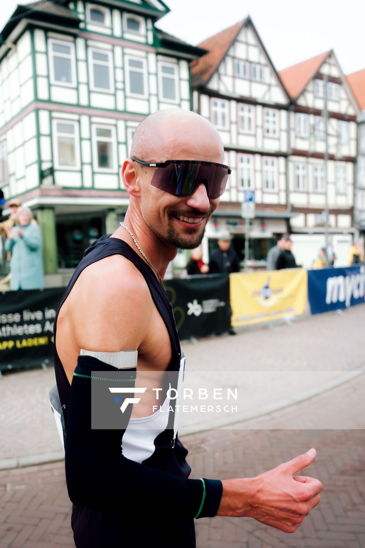 Hendrik Pfeiffer (Düsseldorf Athletics) am 08.03.2026 bei den Deutschen Meisterschaften 10 km Straße in Uelzen