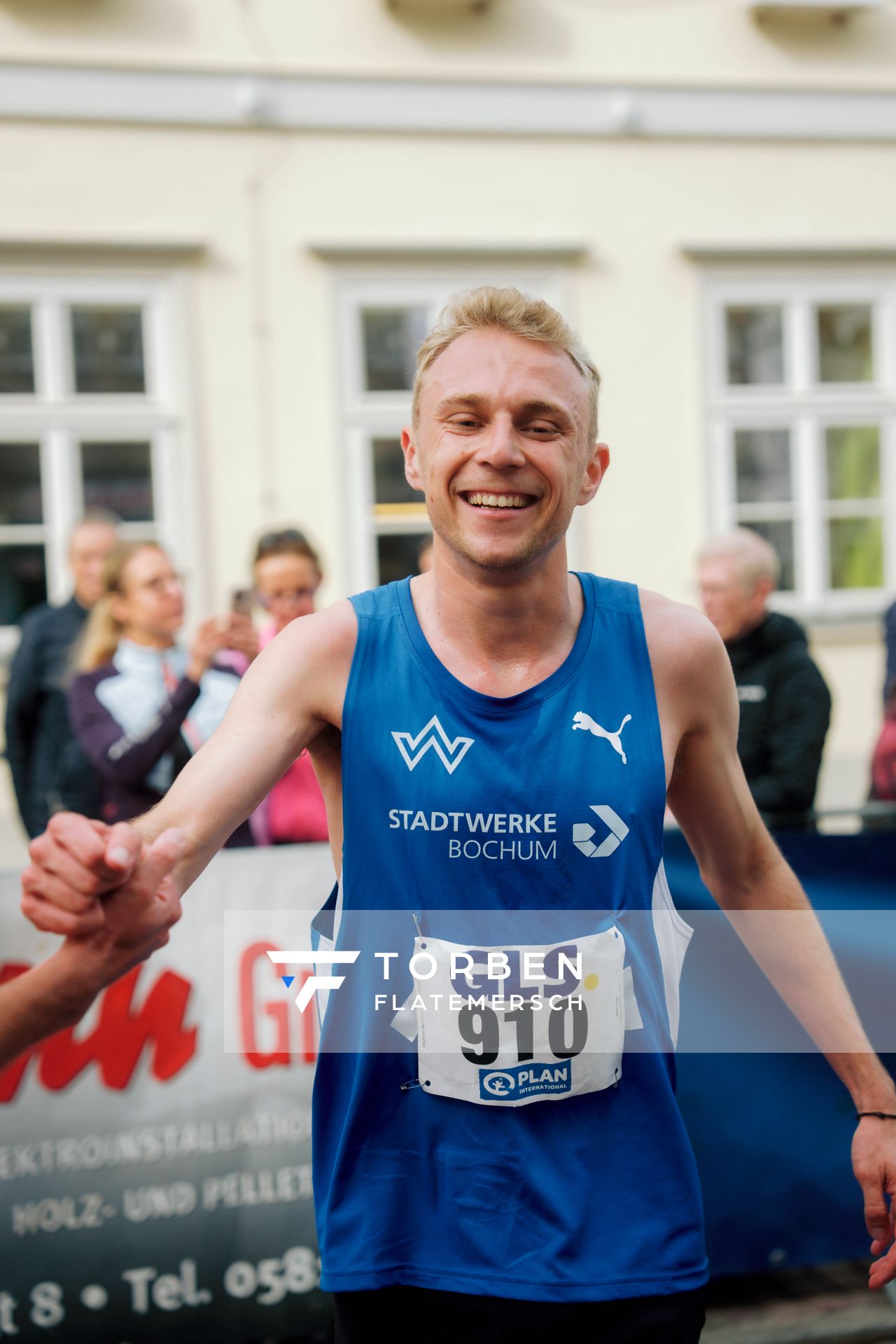 Nils Voigt (TV Wattenscheid 01) am 08.03.2026 bei den Deutschen Meisterschaften 10 km Straße in Uelzen