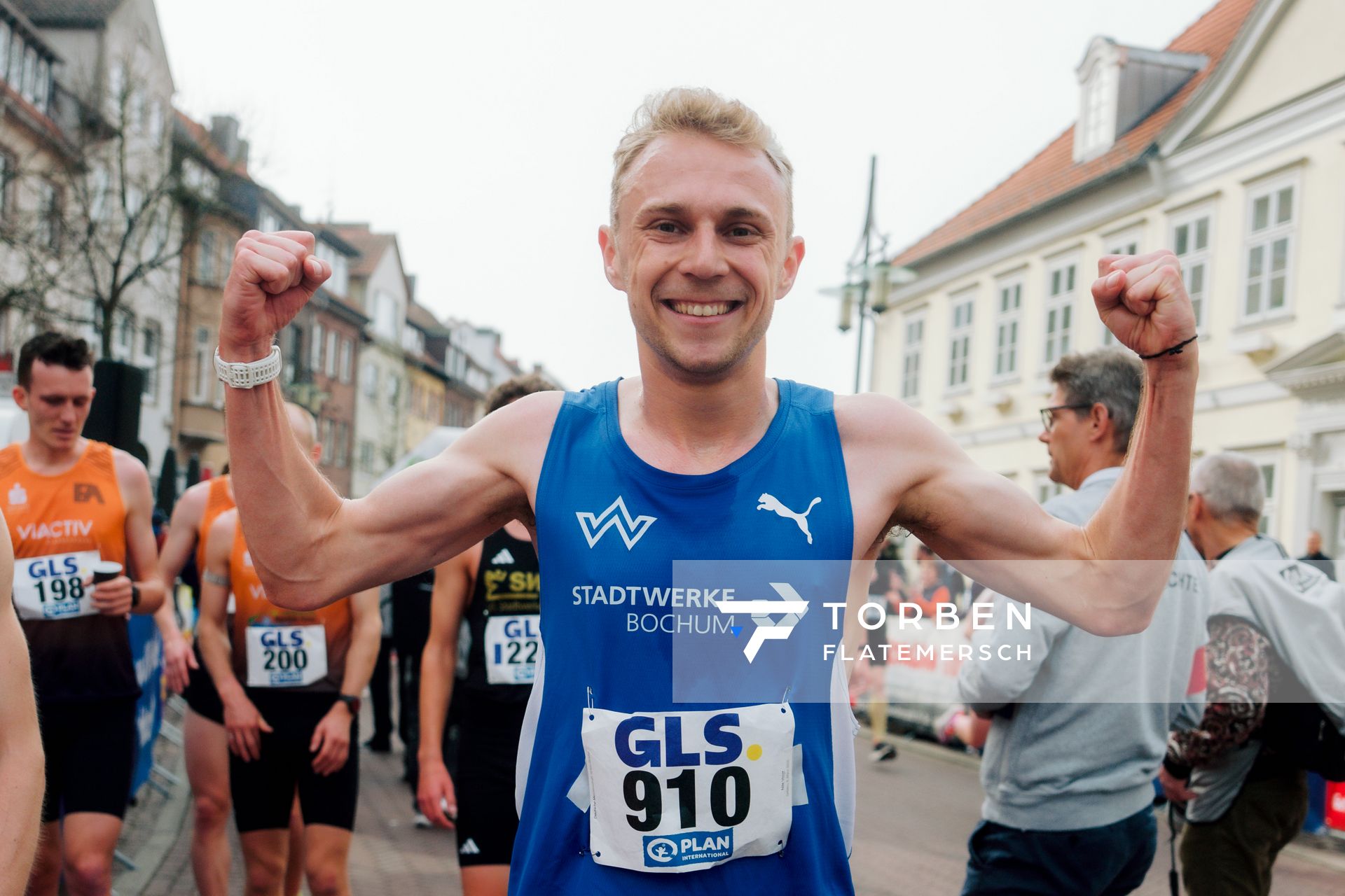 Nils Voigt (TV Wattenscheid 01) am 08.03.2026 bei den Deutschen Meisterschaften 10 km Straße in Uelzen