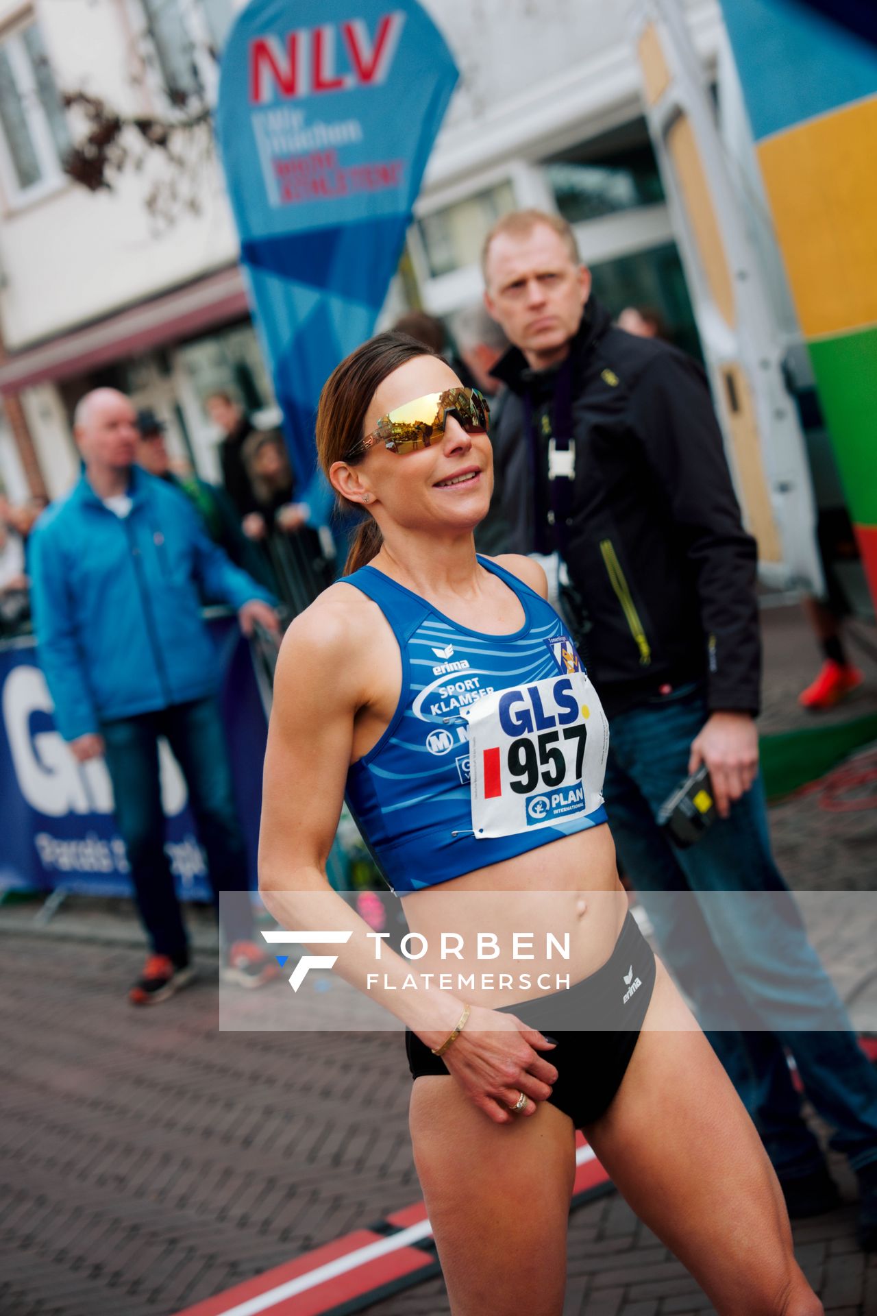 Sabrina Mockenhaupt-Gregor (Tomerdinger LV) am 08.03.2026 bei den Deutschen Meisterschaften 10 km Straße in Uelzen