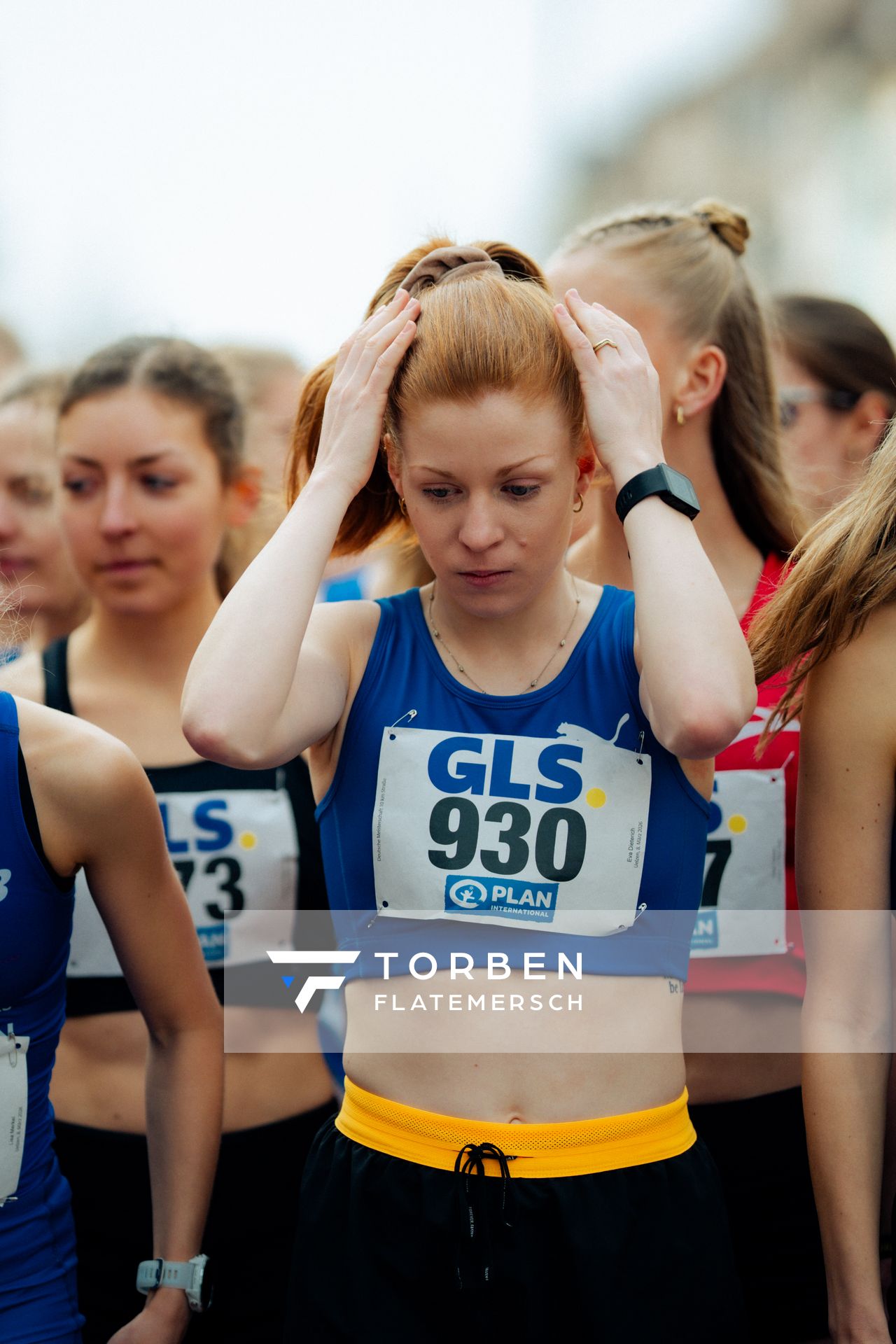 Eva Dieterich (LAV Stadtwerke Tübingen) am 08.03.2026 bei den Deutschen Meisterschaften 10 km Straße in Uelzen