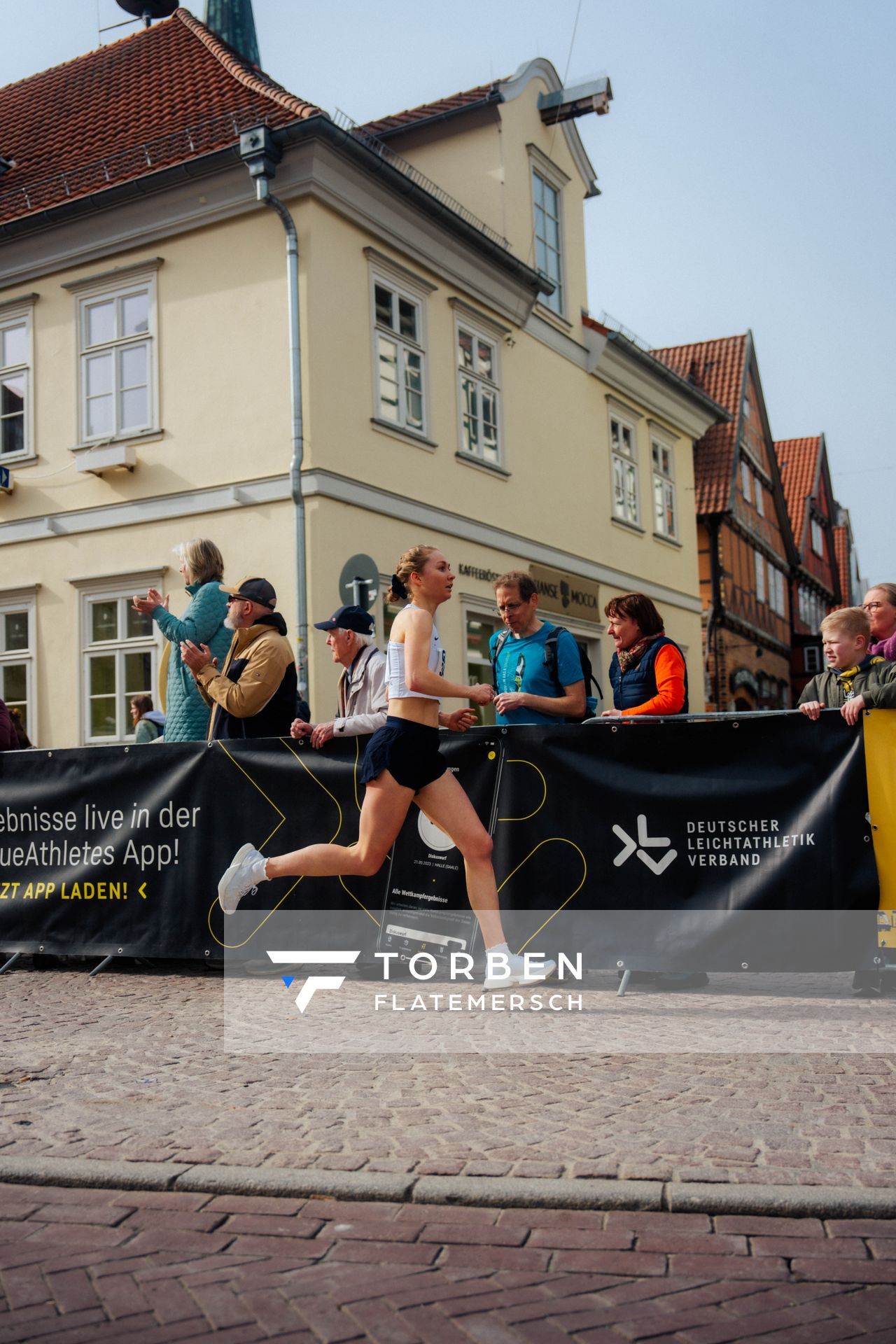 Lea Brückner (Hamburg Running) am 08.03.2026 bei den Deutschen Meisterschaften 10 km Straße in Uelzen