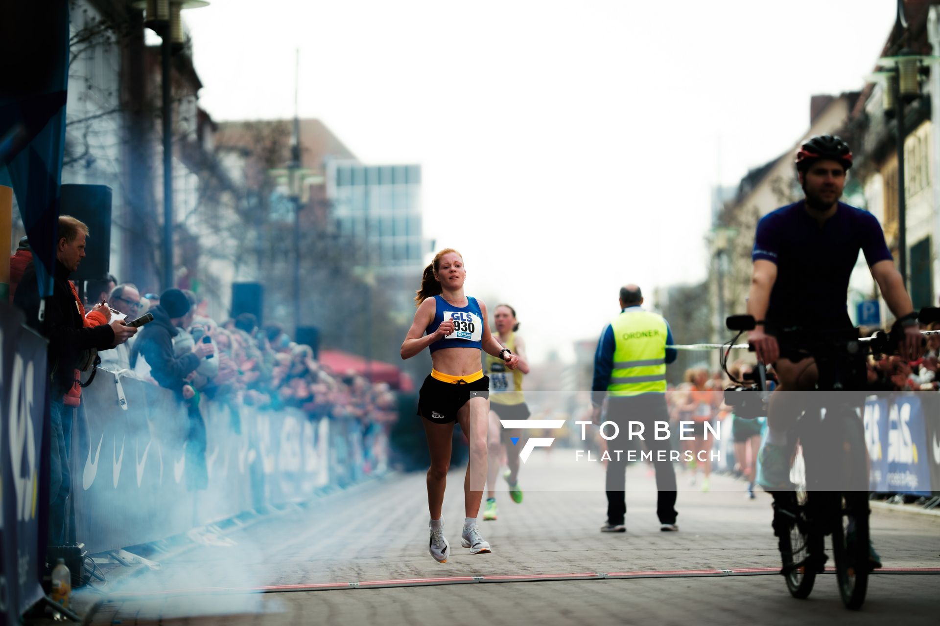 Eva Dieterich (LAV Stadtwerke Tübingen) am 08.03.2026 bei den Deutschen Meisterschaften 10 km Straße in Uelzen