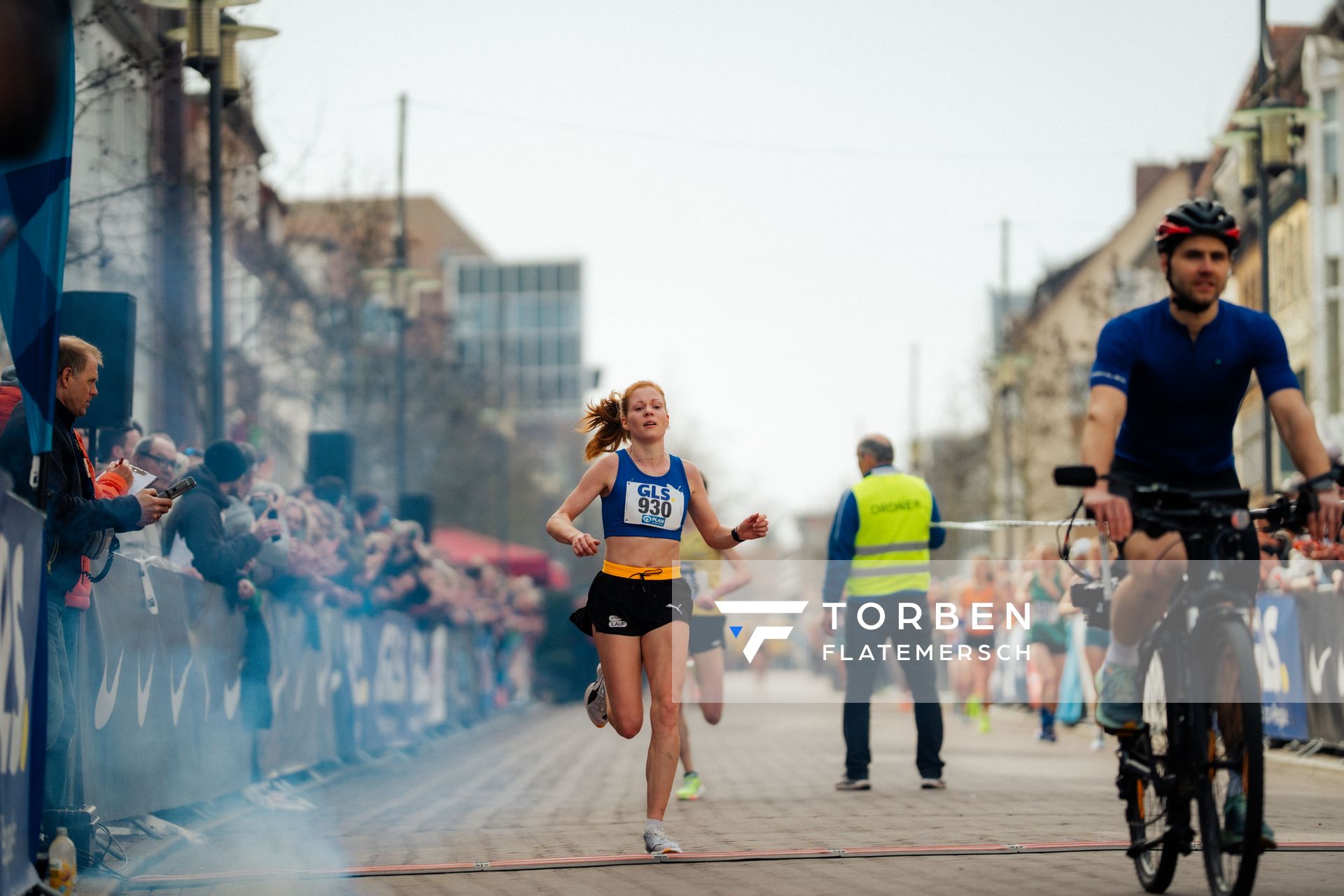 Eva Dieterich (LAV Stadtwerke Tübingen) am 08.03.2026 bei den Deutschen Meisterschaften 10 km Straße in Uelzen