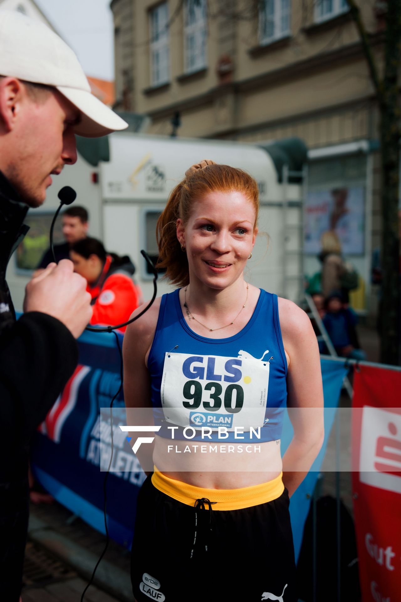 Eva Dieterich (LAV Stadtwerke Tübingen) am 08.03.2026 bei den Deutschen Meisterschaften 10 km Straße in Uelzen