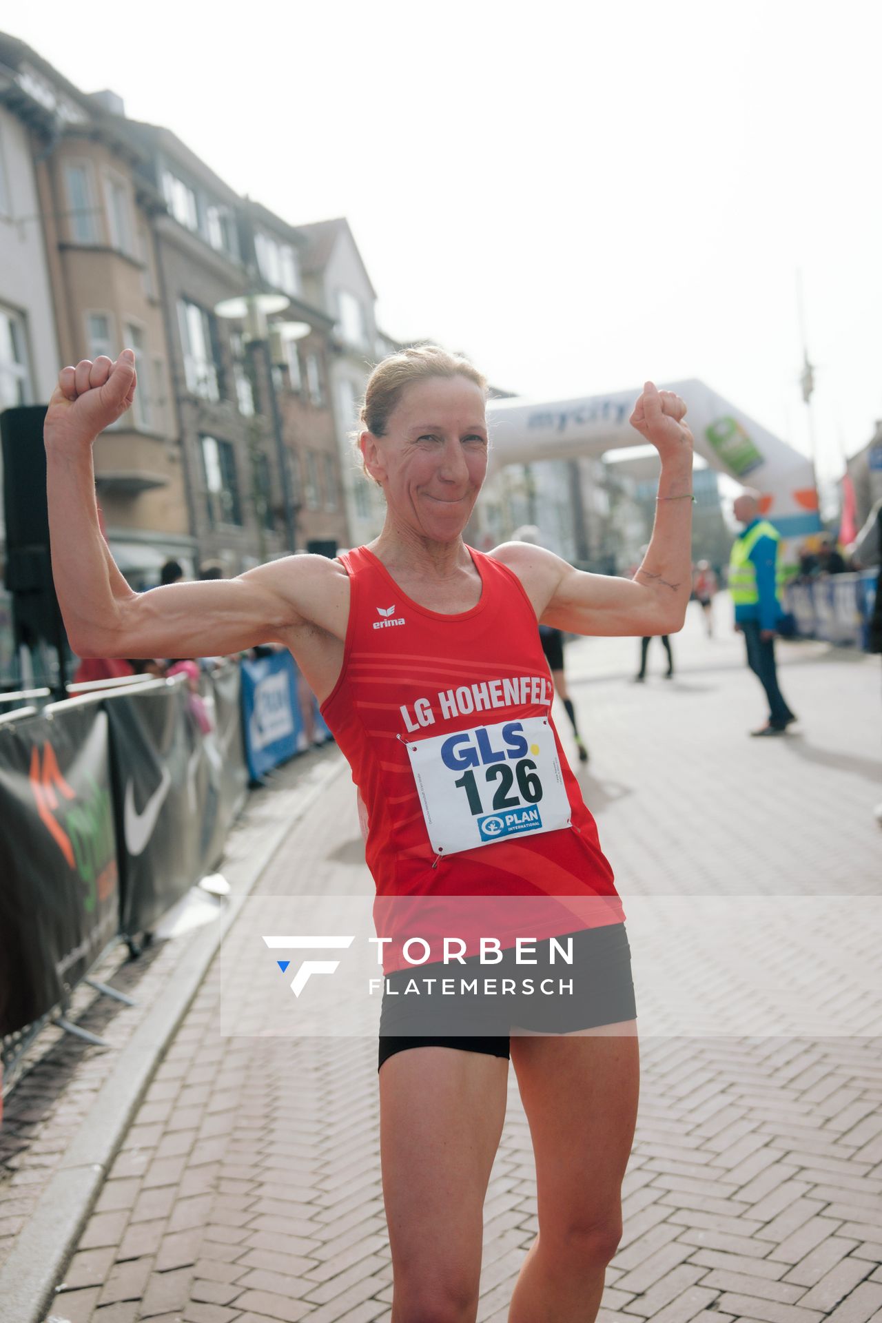 Tanja Saretzki (LG Hohenfels) am 08.03.2026 bei den Deutschen Meisterschaften 10 km Straße in Uelzen