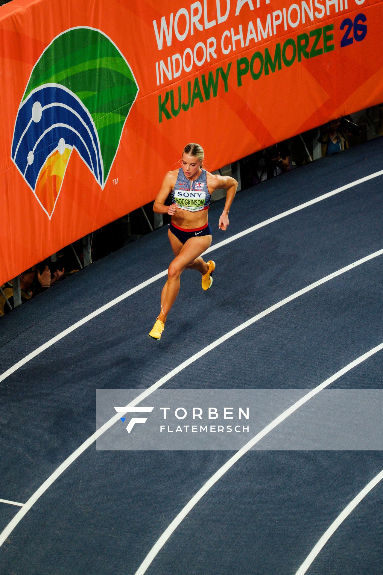 Keely Hodgkinson (Great Britain & N.I.) on 20.03.2026 at the World Athletics Indoor Championships 2026 in Torun