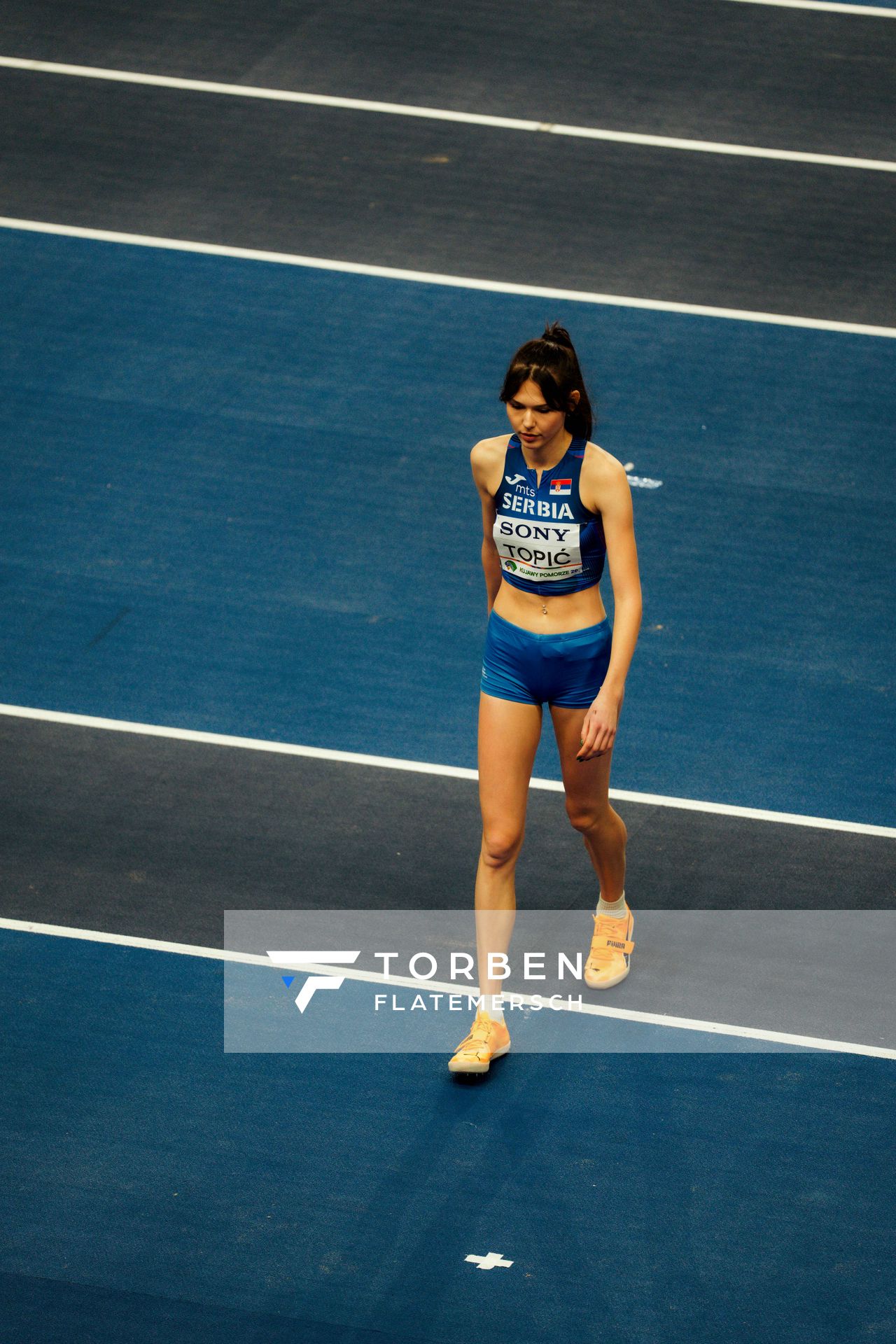 Angelina Topić (Serbia) on 20.03.2026 at the World Athletics Indoor Championships 2026 in Torun