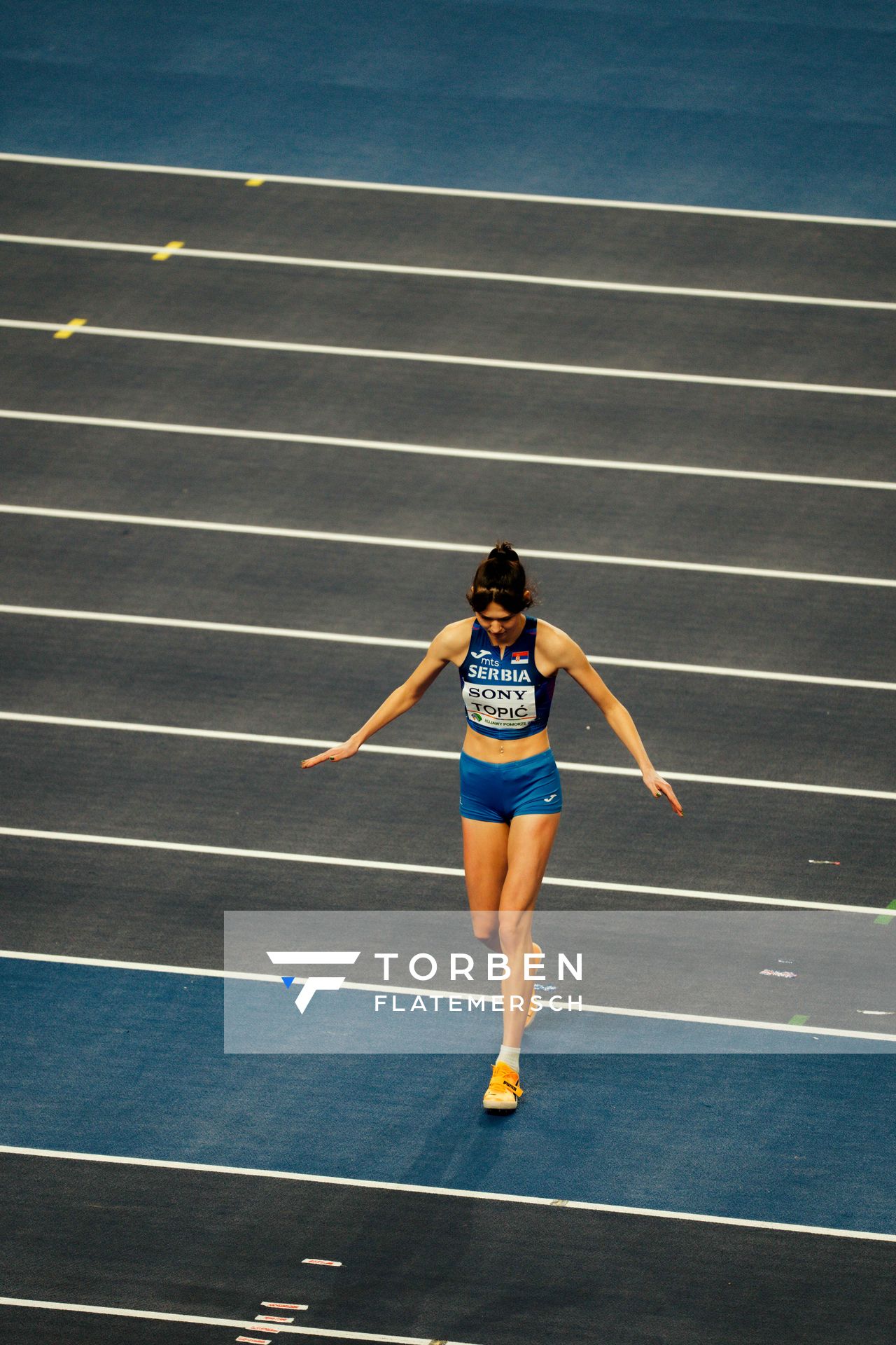 Angelina Topić (Serbia) on 20.03.2026 at the World Athletics Indoor Championships 2026 in Torun