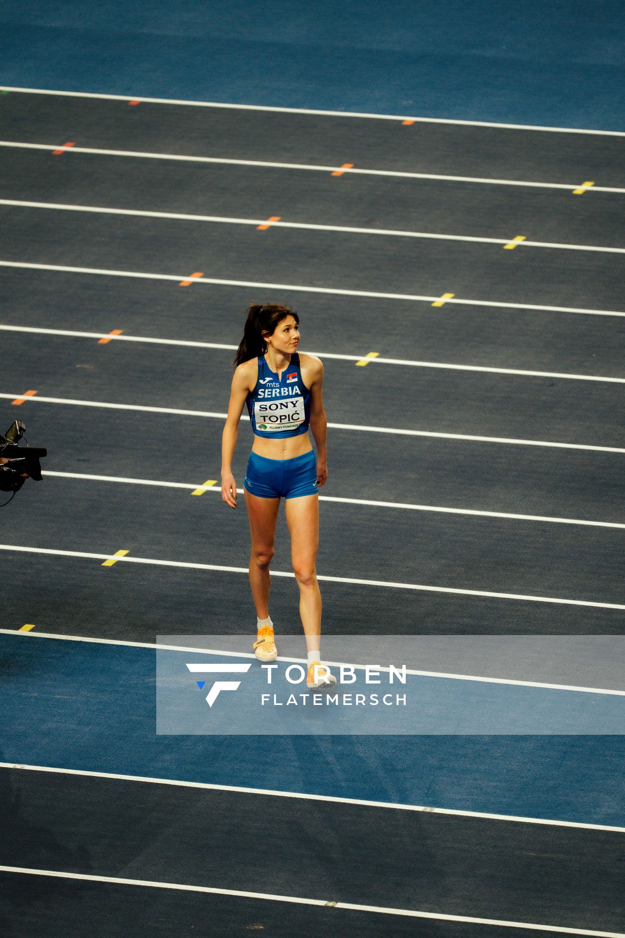 Angelina Topić (Serbia) on 20.03.2026 at the World Athletics Indoor Championships 2026 in Torun