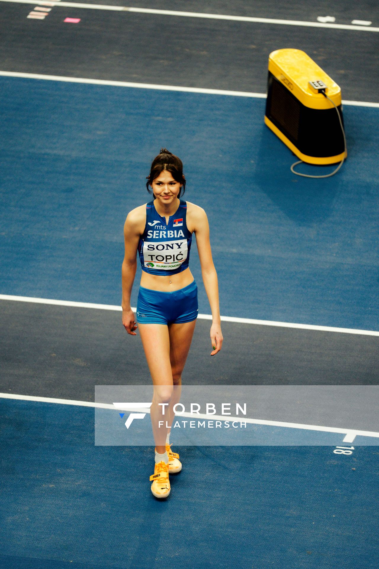 Angelina Topić (Serbia) on 20.03.2026 at the World Athletics Indoor Championships 2026 in Torun
