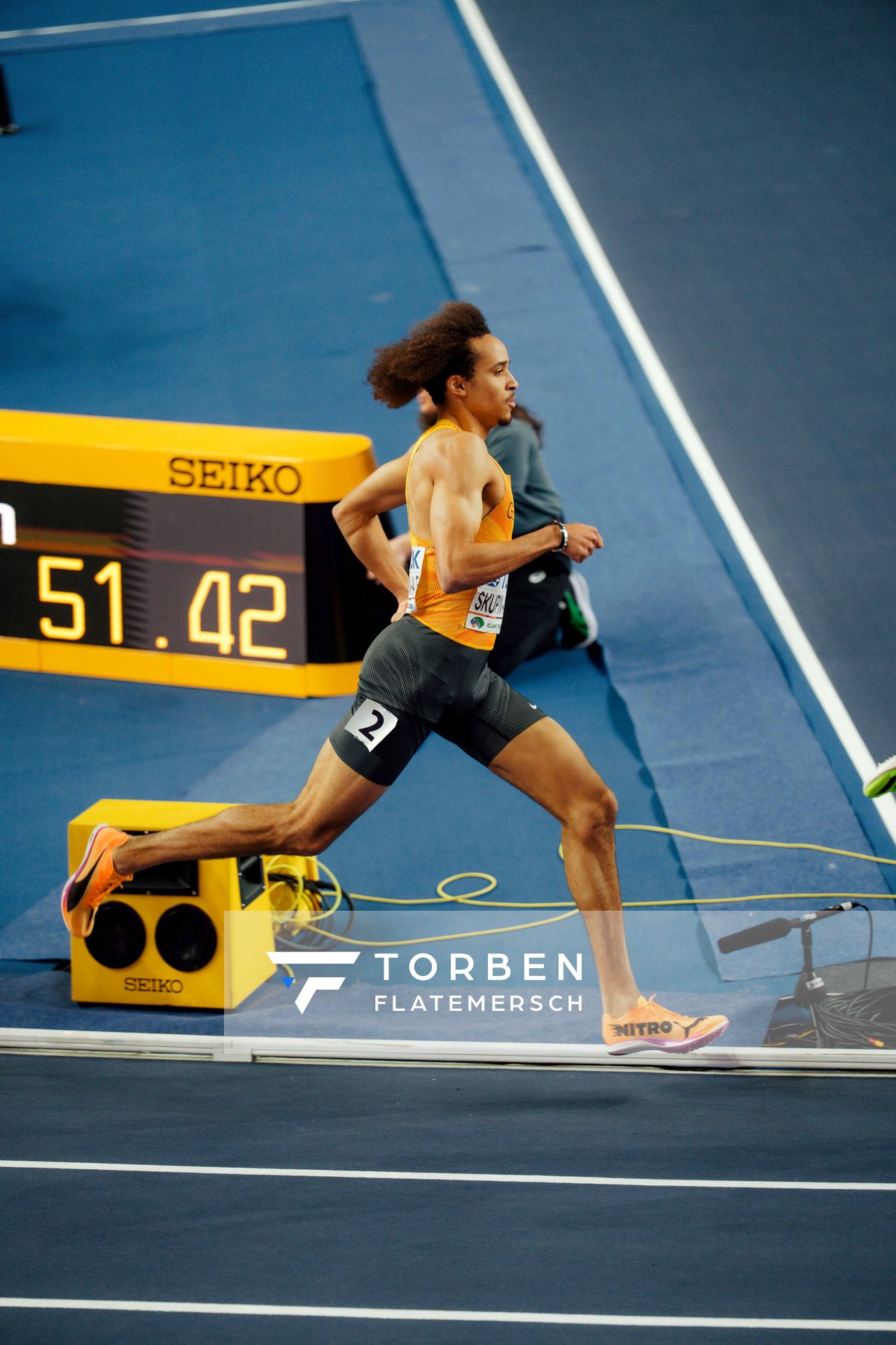 Malik Skupin-Alfa (Germany) on 20.03.2026 at the World Athletics Indoor Championships 2026 in Torun