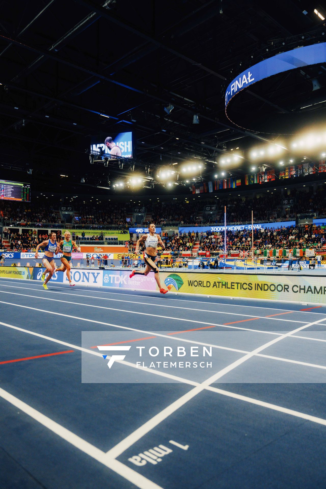 Nadia Battocletti (Italy) on 21.03.2026 at the World Athletics Indoor Championships 2026 in Torun