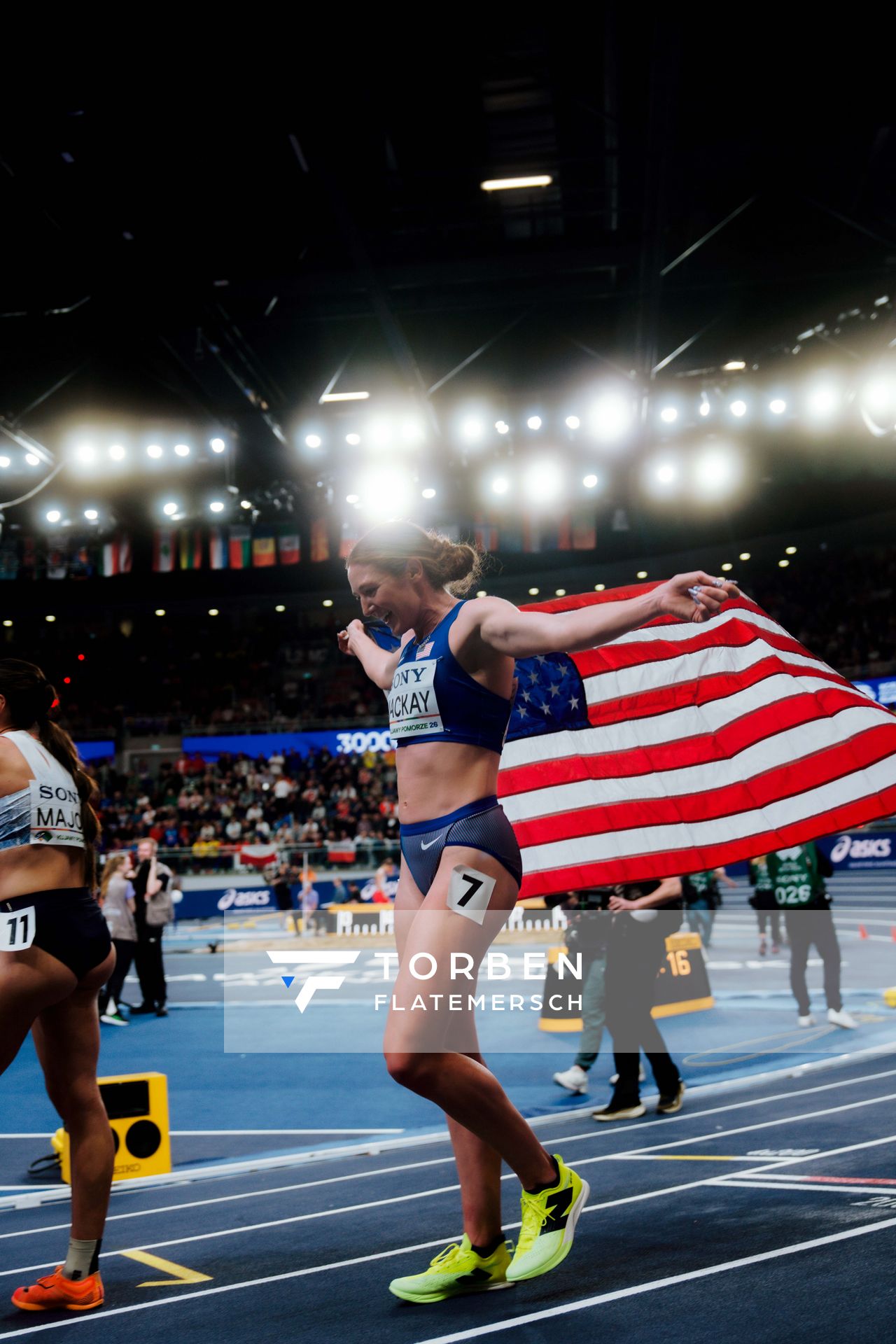 Emily MacKay (United States) on 21.03.2026 at the World Athletics Indoor Championships 2026 in Torun