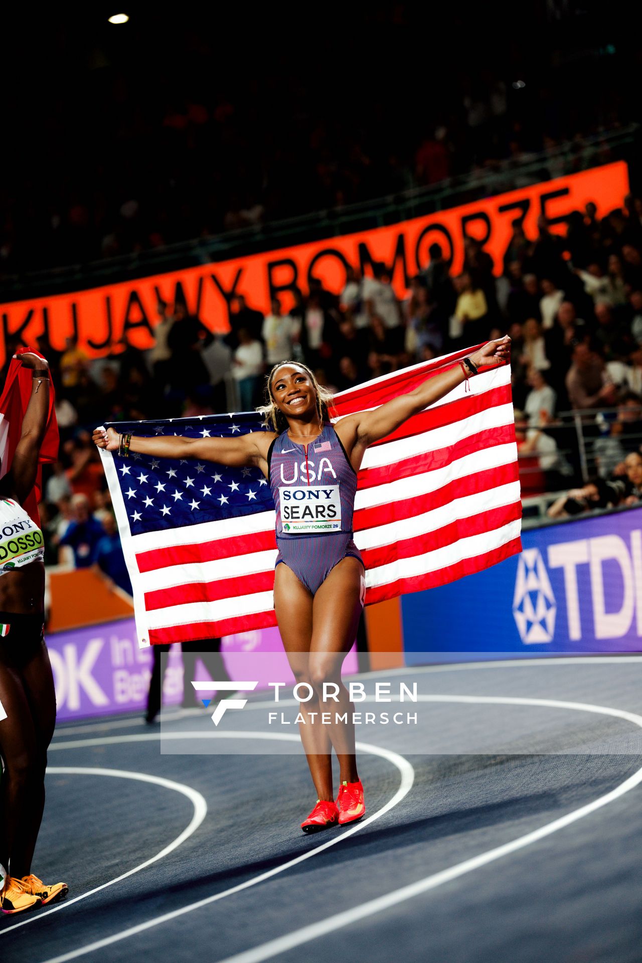 Jacious Sears (United States) on 21.03.2026 at the World Athletics Indoor Championships 2026 in Torun