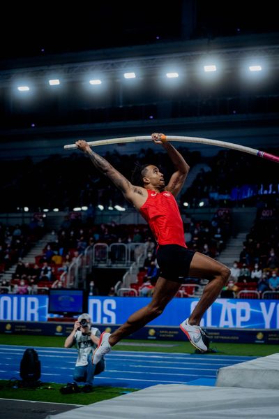 Bo Kanda Lita Baehre (TSV Bayer 04 Leverkusen) am 20.02.2022 beim ISTAF in Duesseldorf