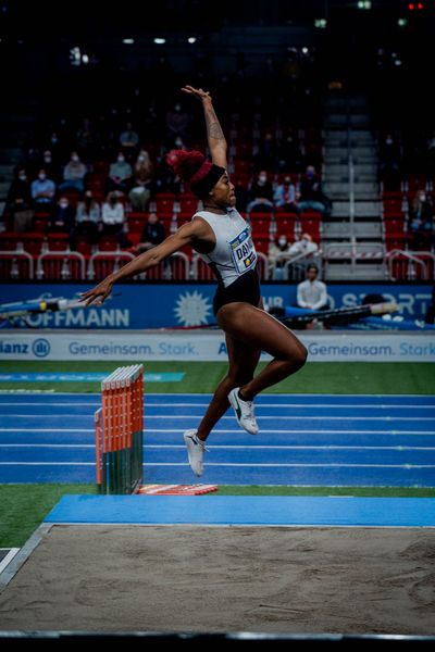 Yanis Esmeralda David (FRA) am 20.02.2022 beim ISTAF in Duesseldorf