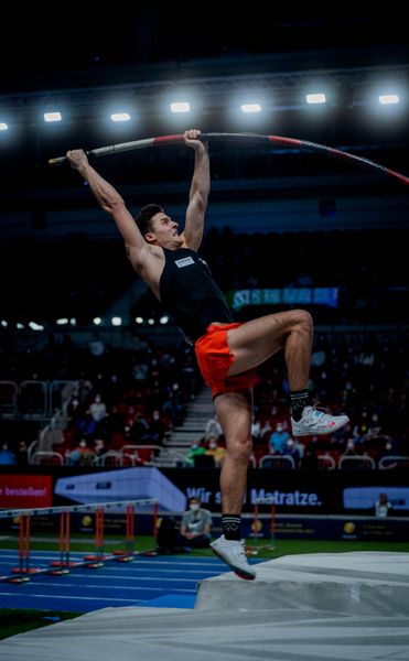 Oleg Zernikel (ASV Landau) am 20.02.2022 beim ISTAF in Duesseldorf